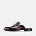 Volzak 5604 Mule en cuir Marron Croco
