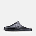Volzak 5600 Mule en cuir Noir Grainé