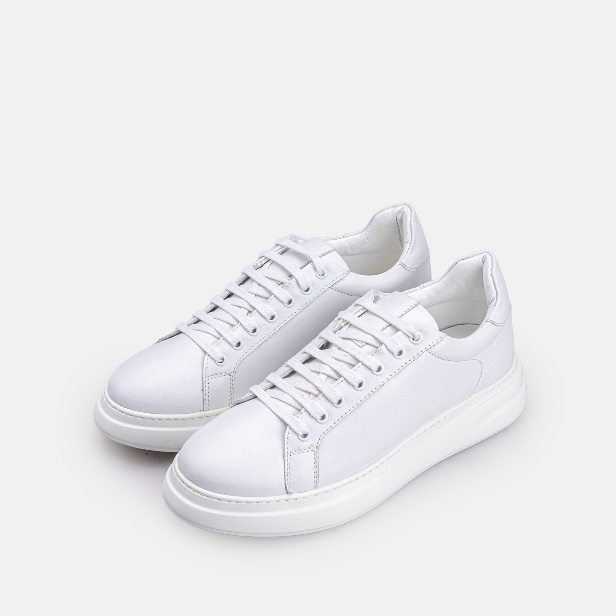 Volzak 165 Basket en cuir Blanc