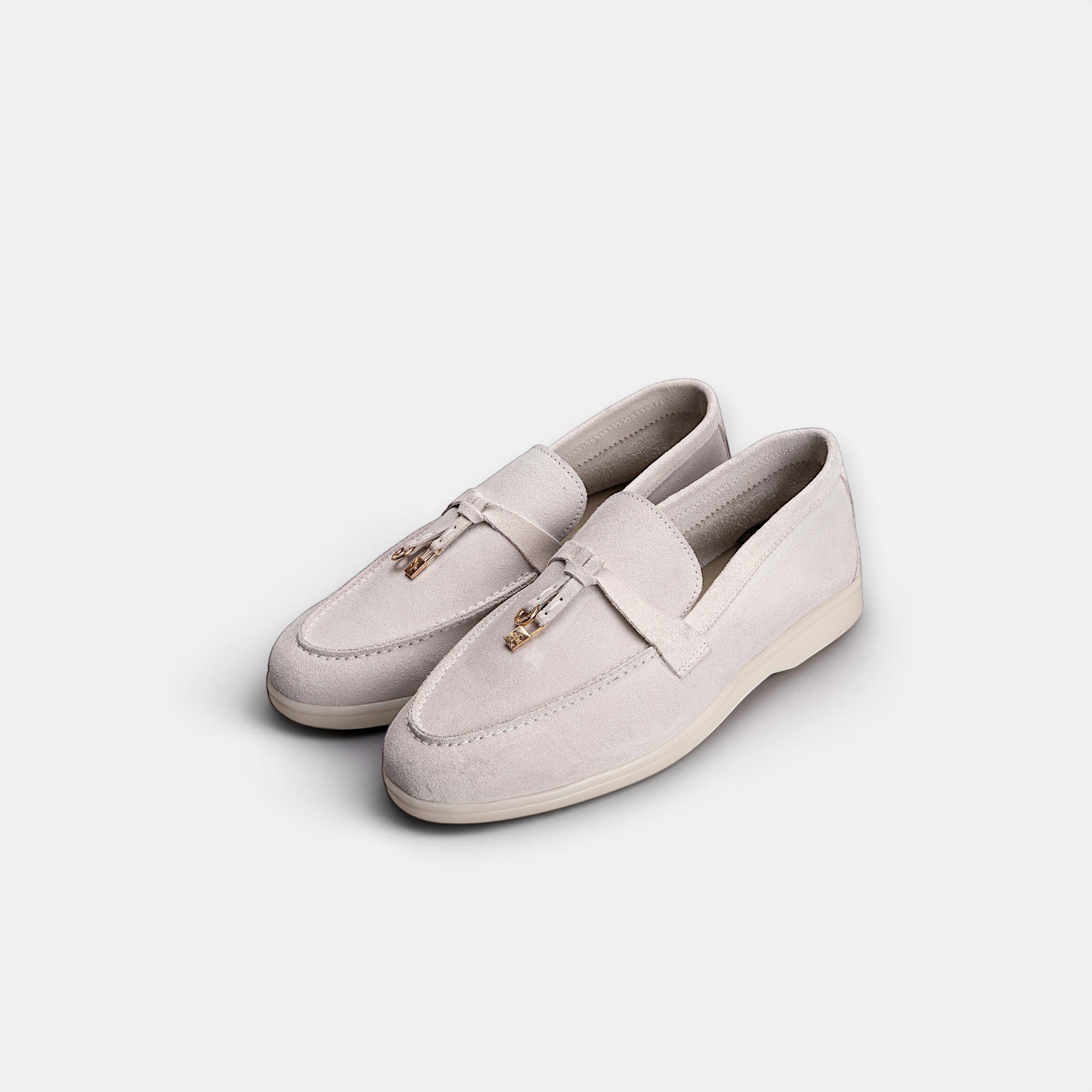 Volzak 32 mocassin en daim Beige Clair