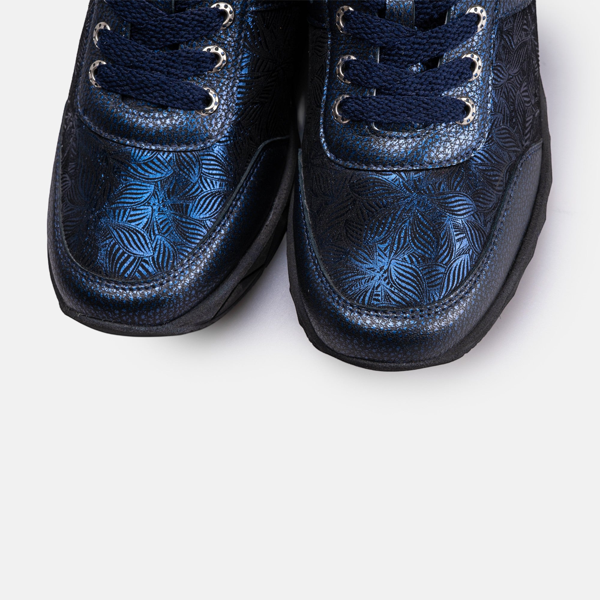 Volzak 701 Basket en cuir Bleu