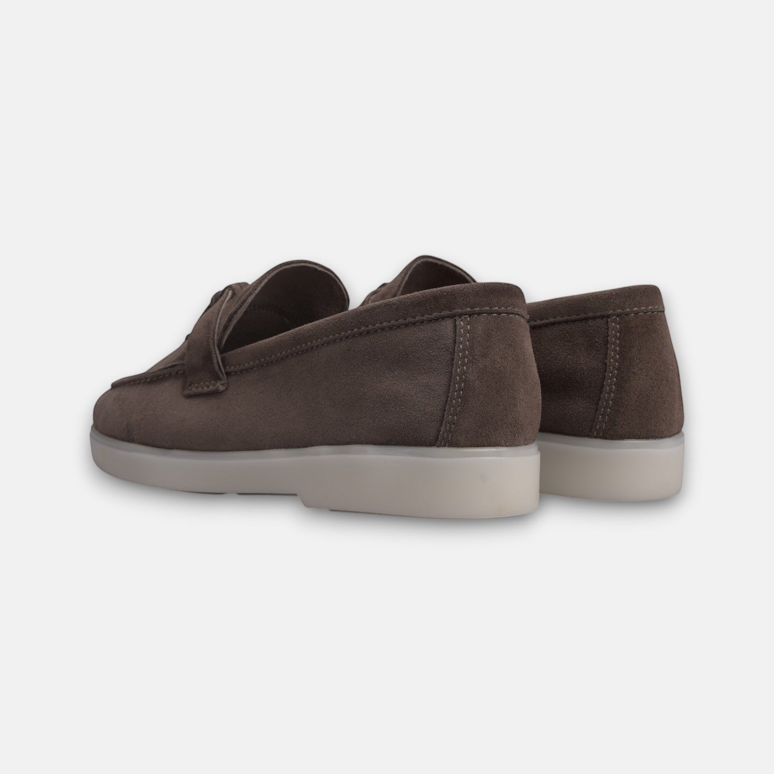 Volzak 279 Mocassin en daim Taupe Foncé