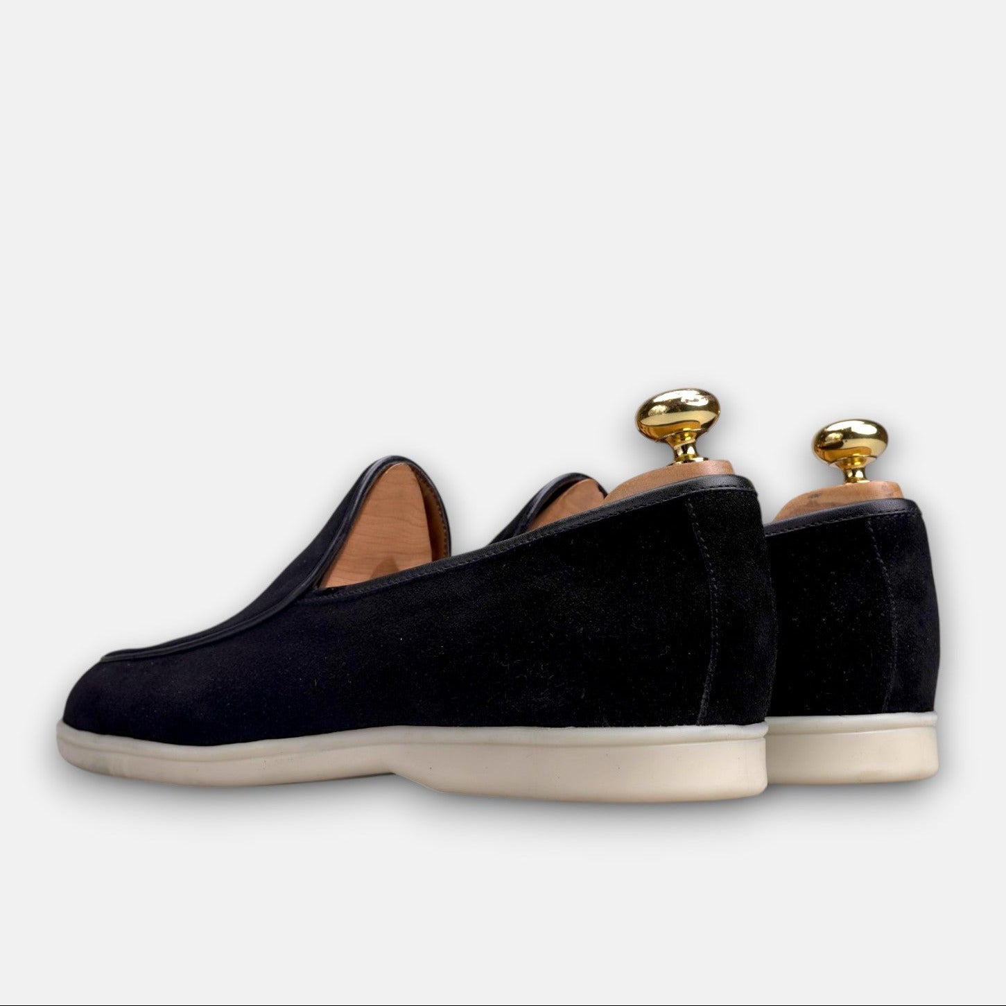 Volzak 5607 Mocassin en daim Noir