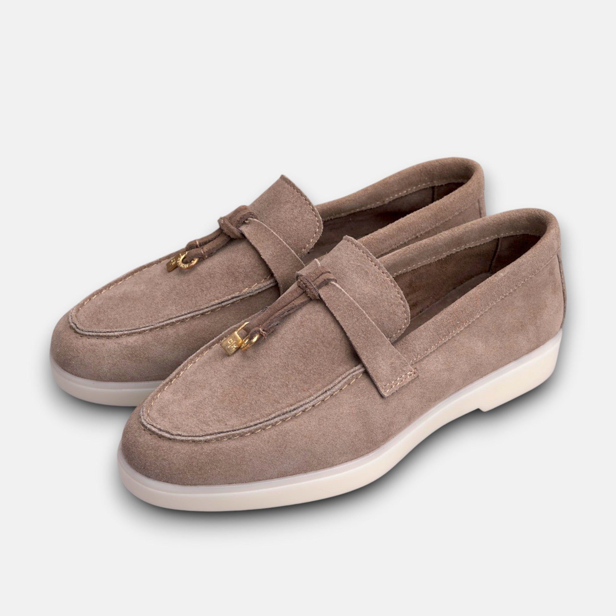 Volzak 279 Mocassin en daim Taupe