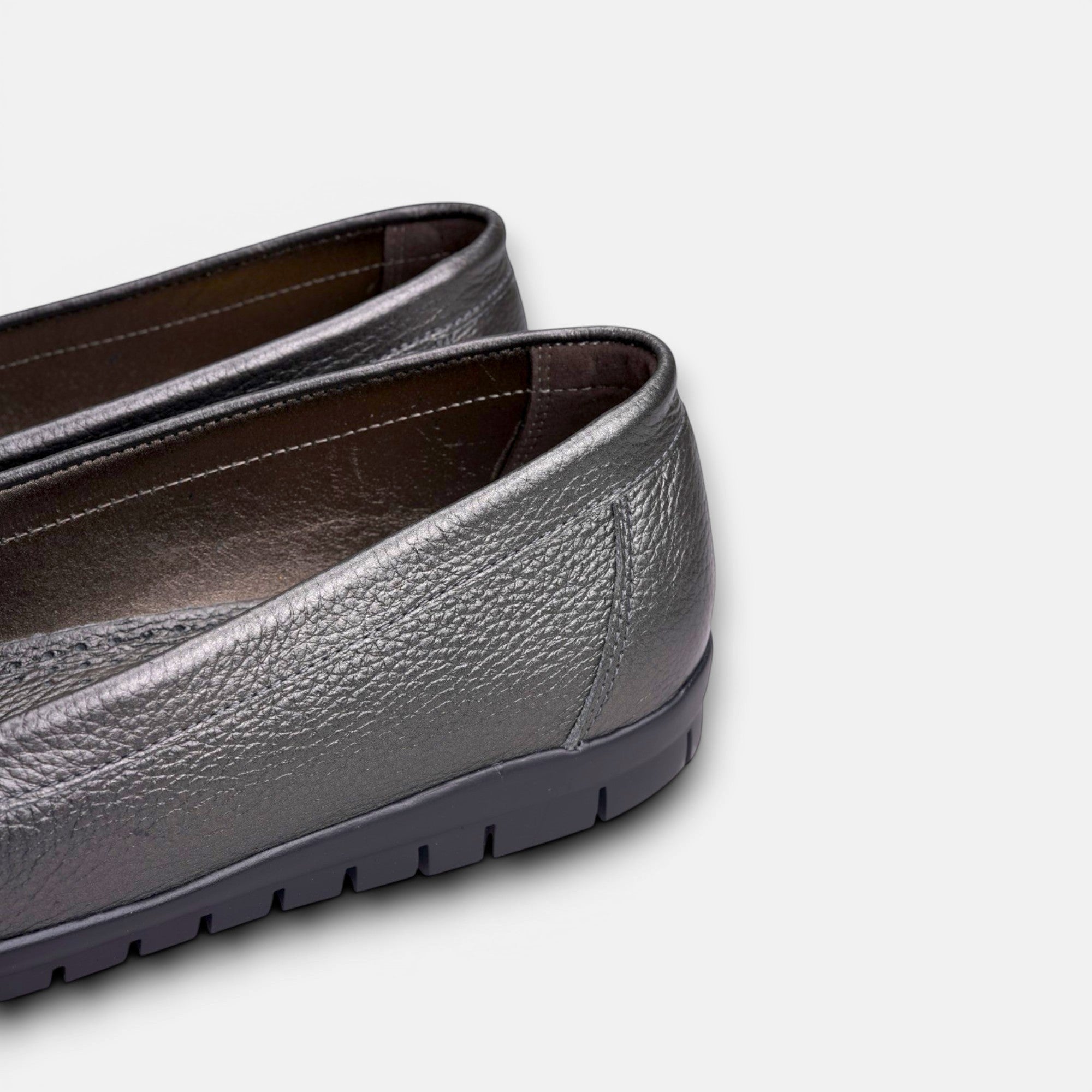 Volzak 897 Mocassin en cuir Argenté