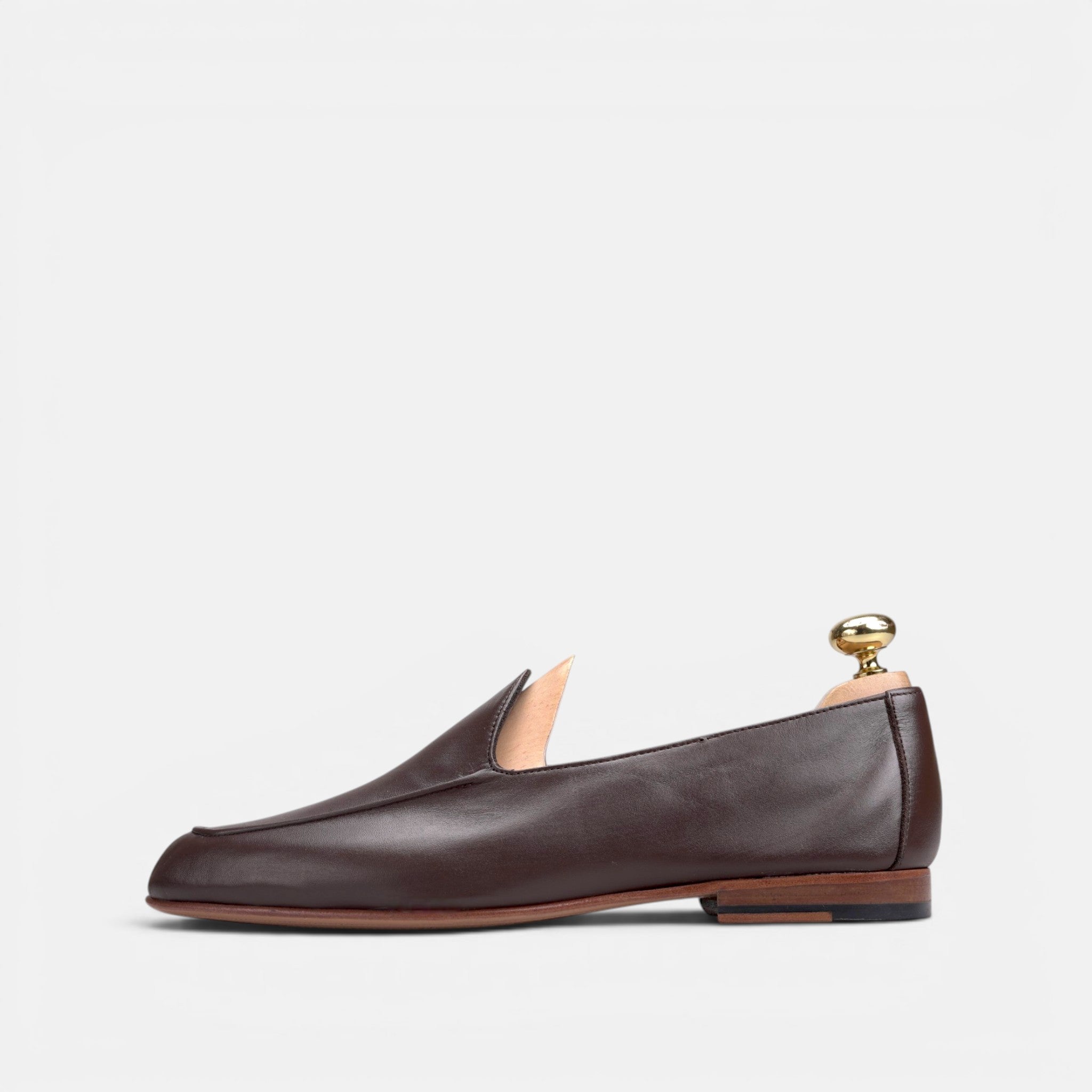 Volzak 5609 Ballerine en cuir Marron