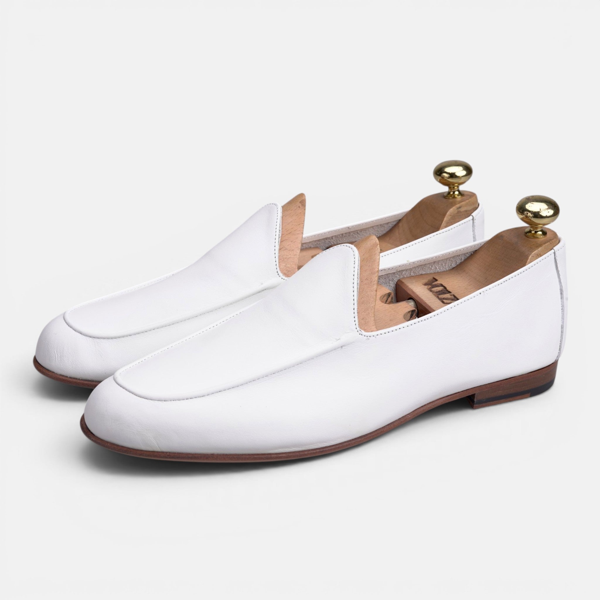Volzak 5609 Ballerine en cuir Blanc