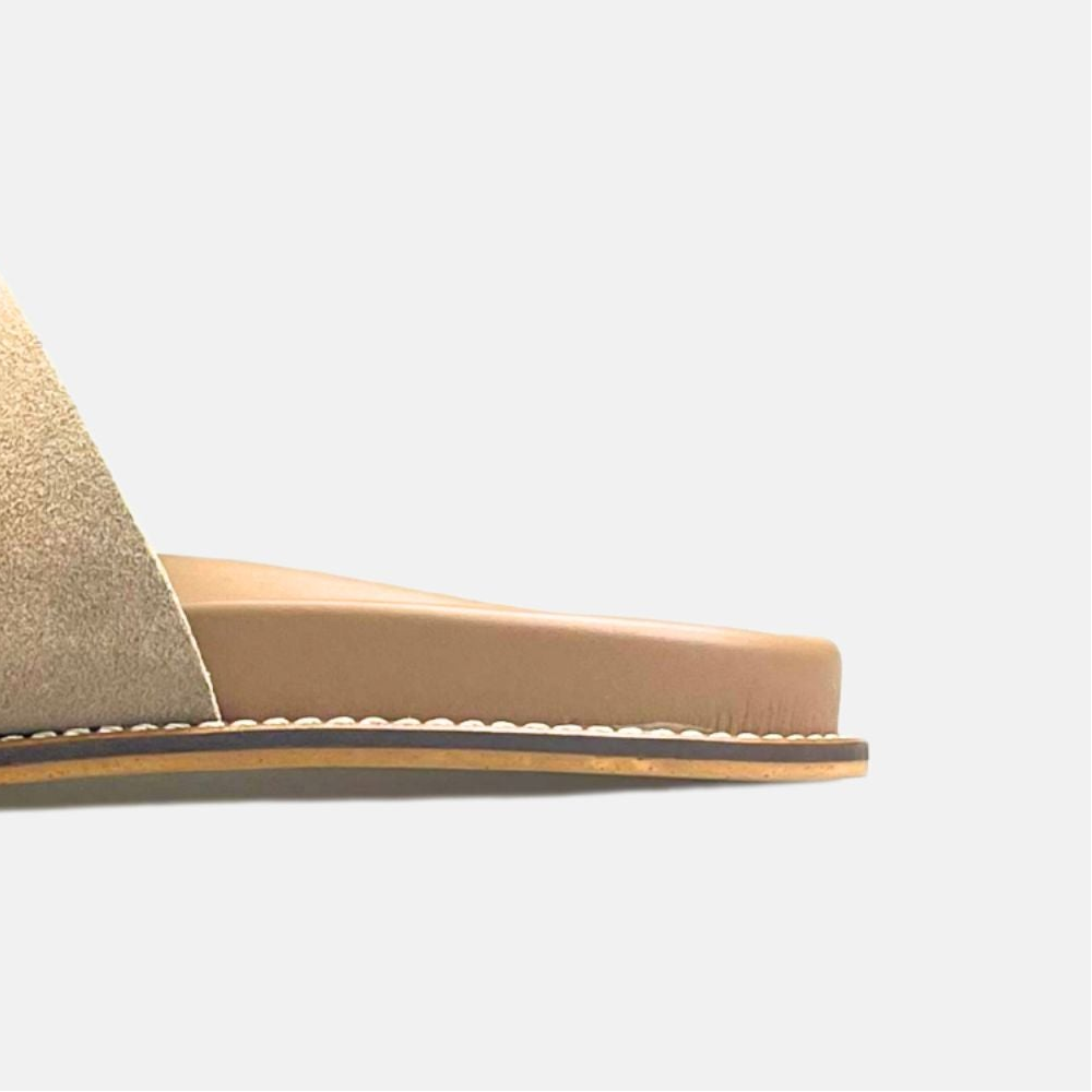 Volzak 521 Sandale en daim Beige