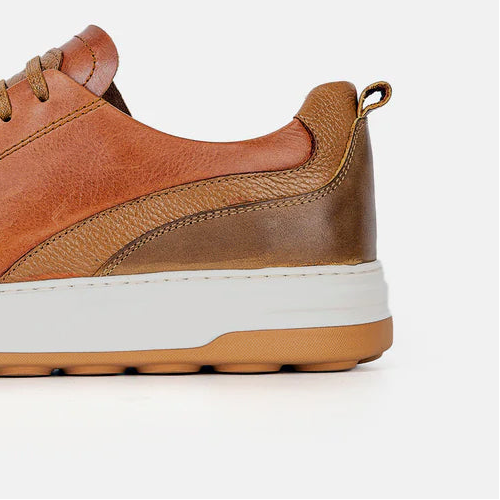Volzak 6092 basket en cuir Camel