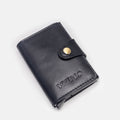 Volzak 080 Porte carte En Cuir Noir Lisse