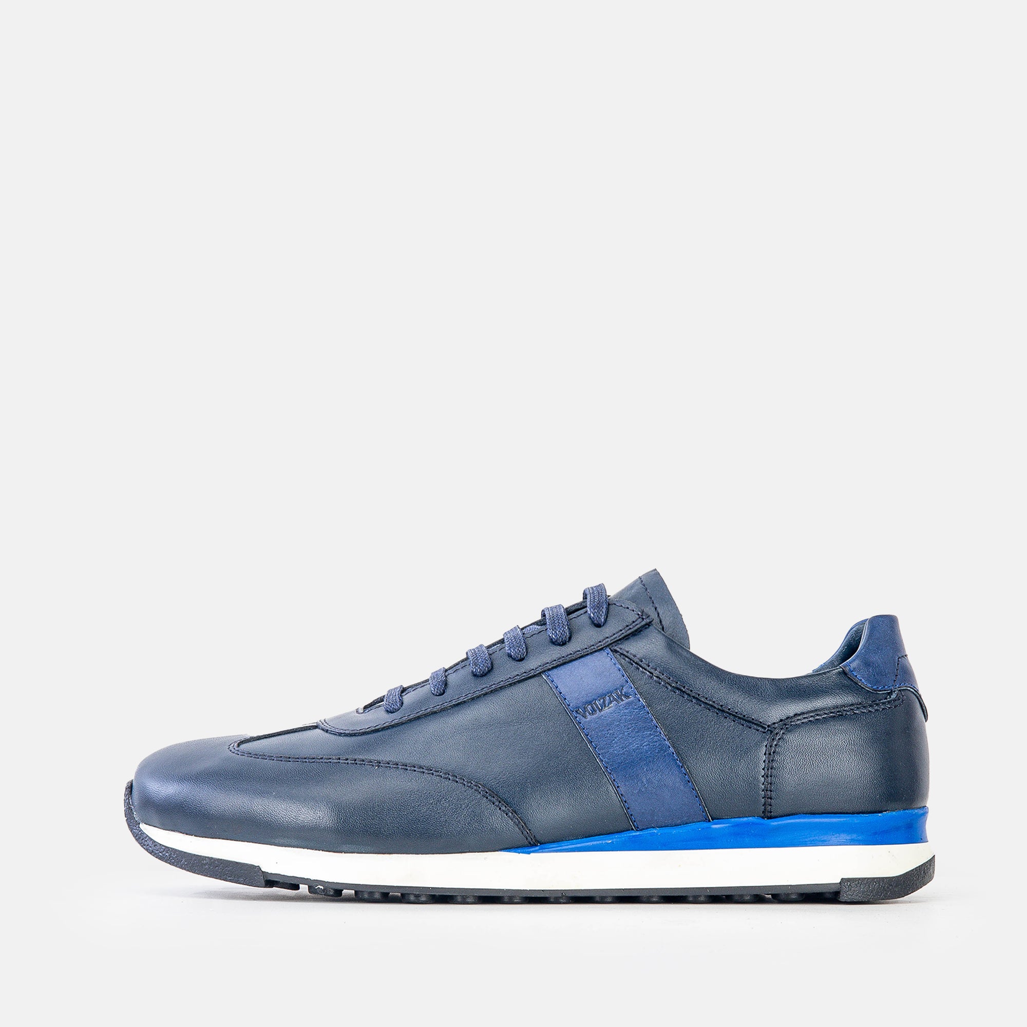 Volzak 6048 Basket en cuir Bleu