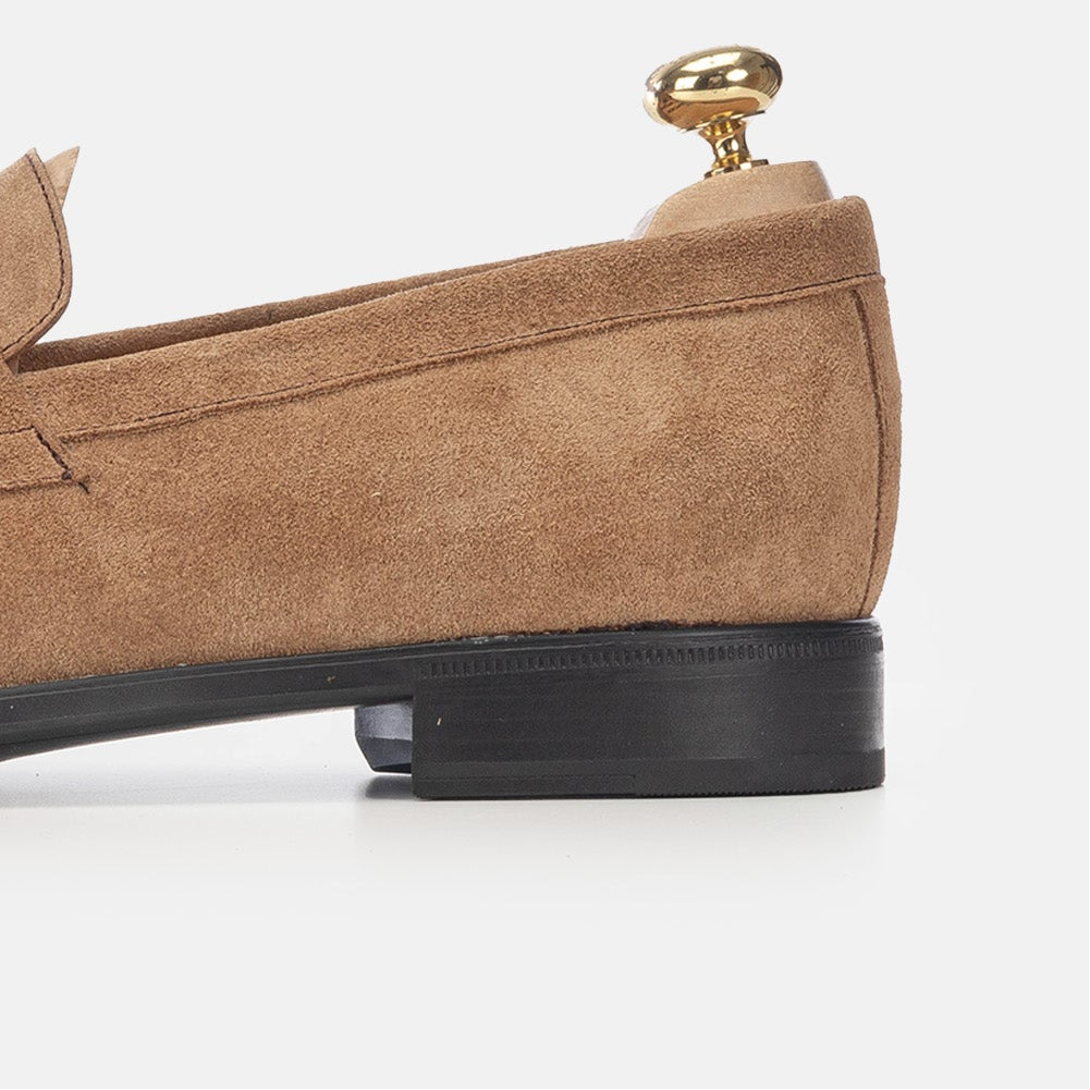 Volzak 5157 mocassin en daim sable