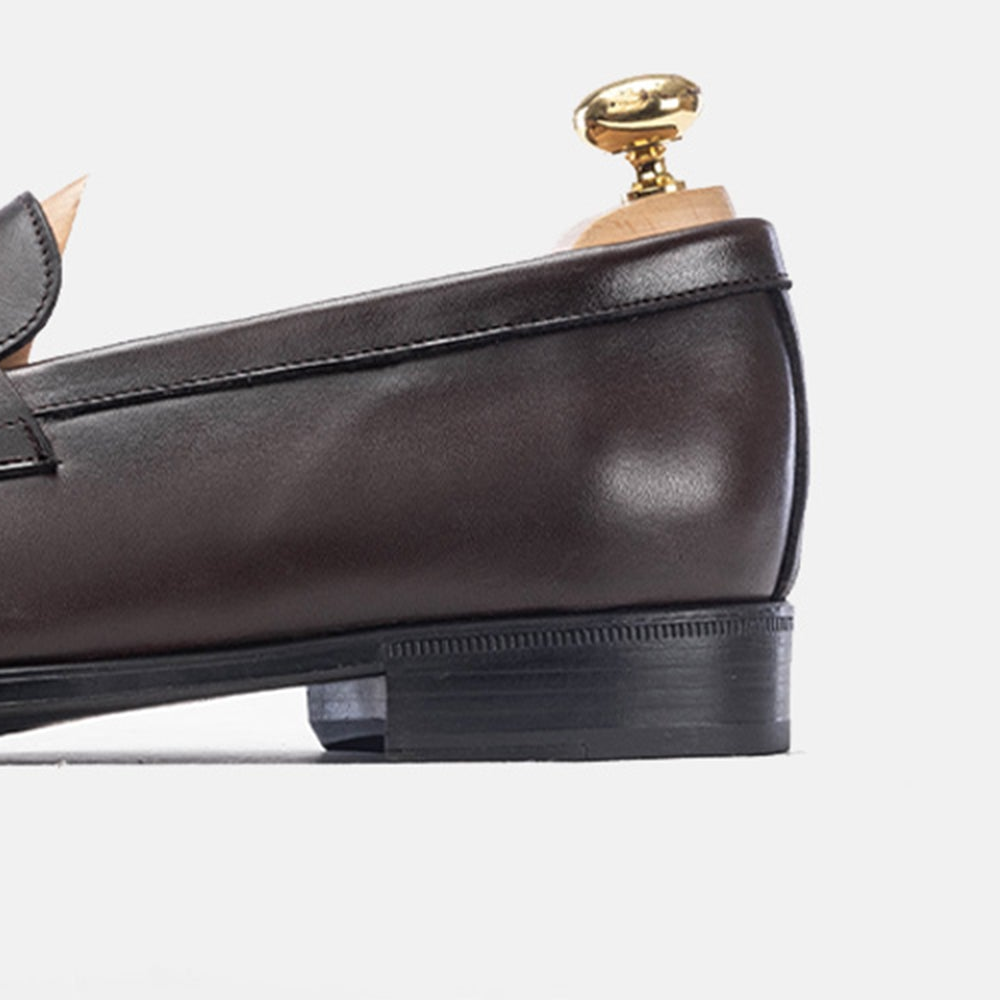 Volzak 5157 Mocassin penny en cuir Marron