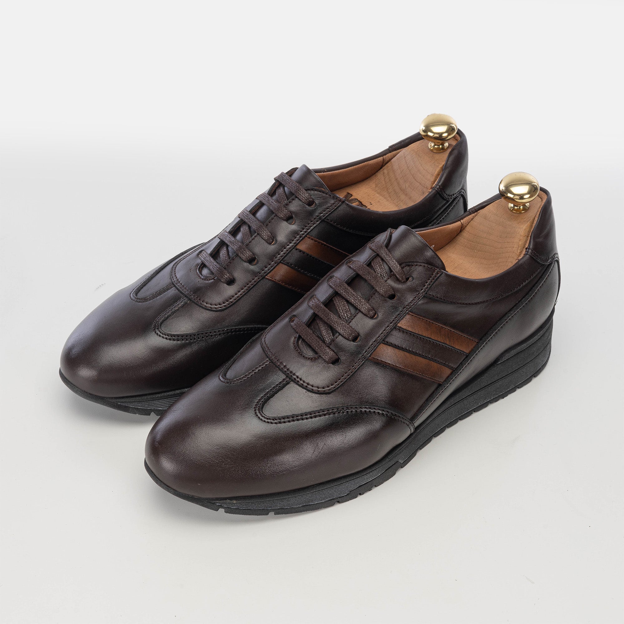 Volzak 5152 S Basket en cuir marron
