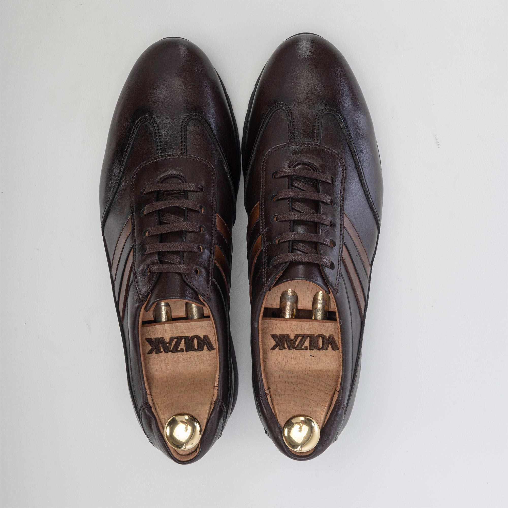 Volzak 5152 S Basket en cuir marron