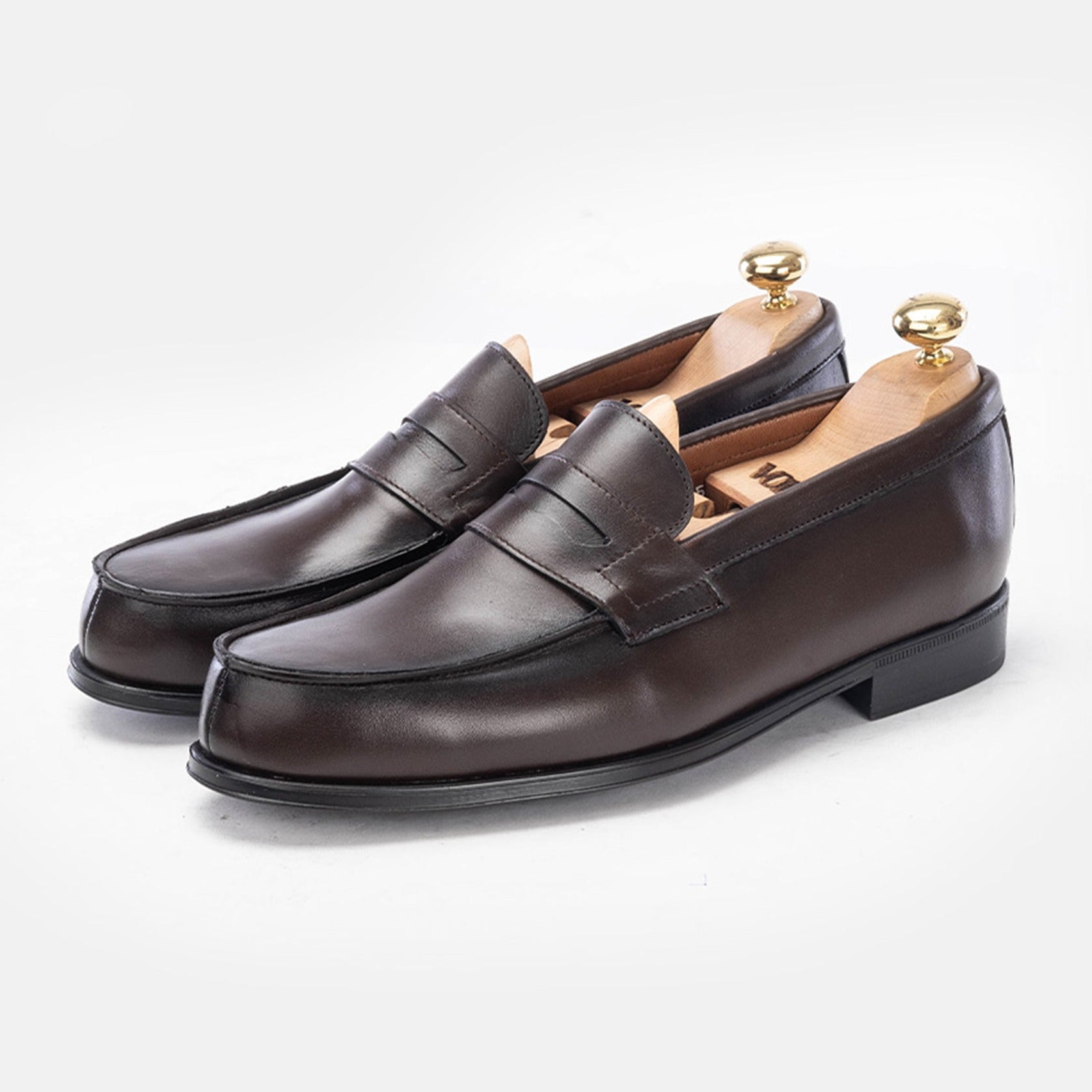 Volzak 5157 Mocassin penny en cuir Marron
