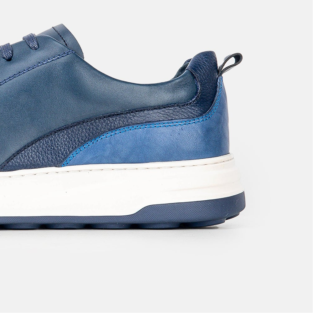 Volzak 6092 basket en cuir Bleu