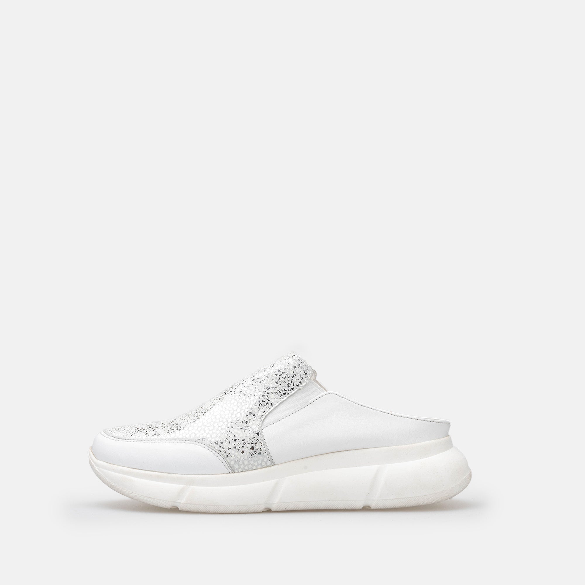 Volzak 190 Mule en cuir Blanc