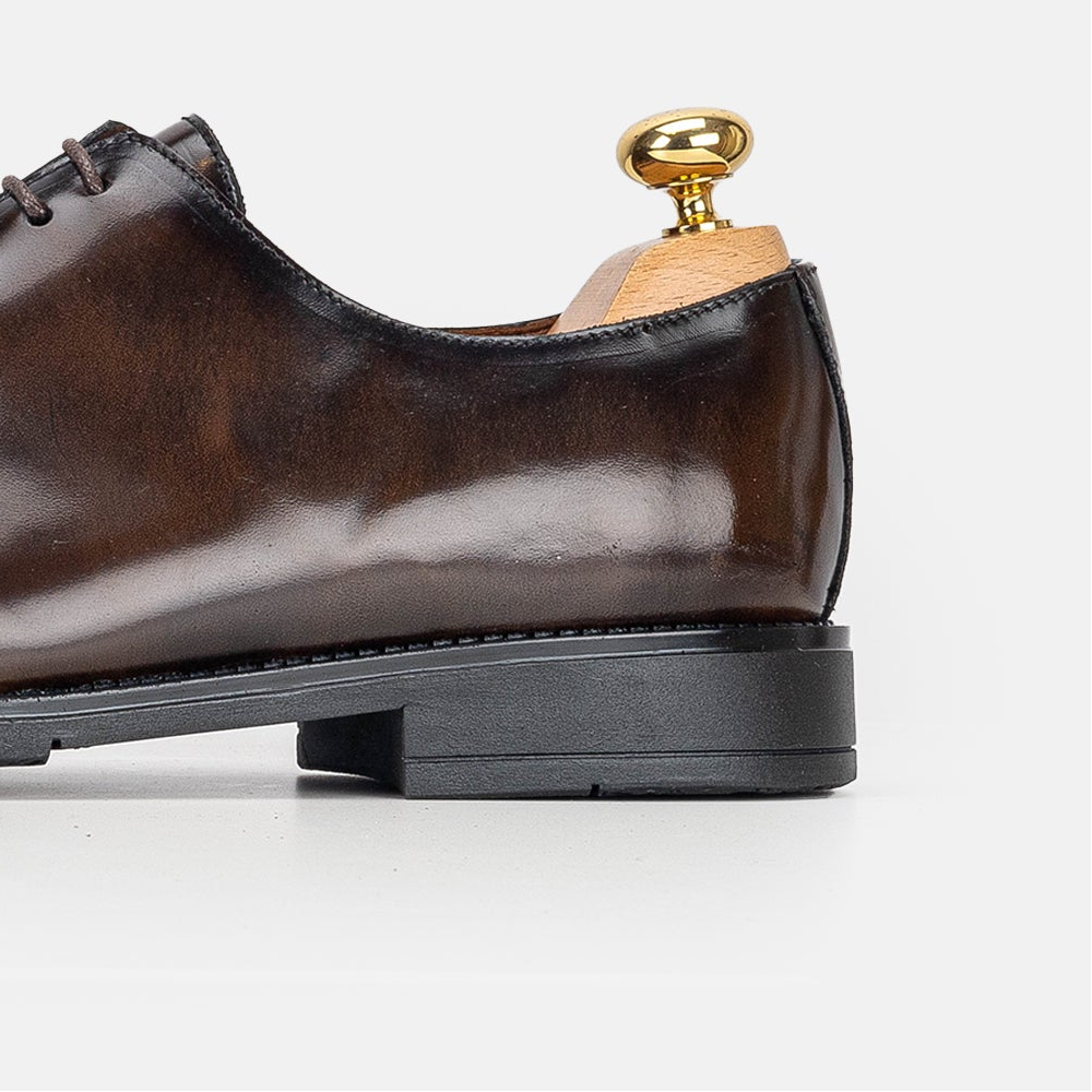 Volzak 5312 chaussure en cuir Démasquable Marron vintage