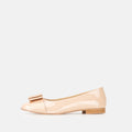 Volzak 077 Nude Patent Leather Ballerina