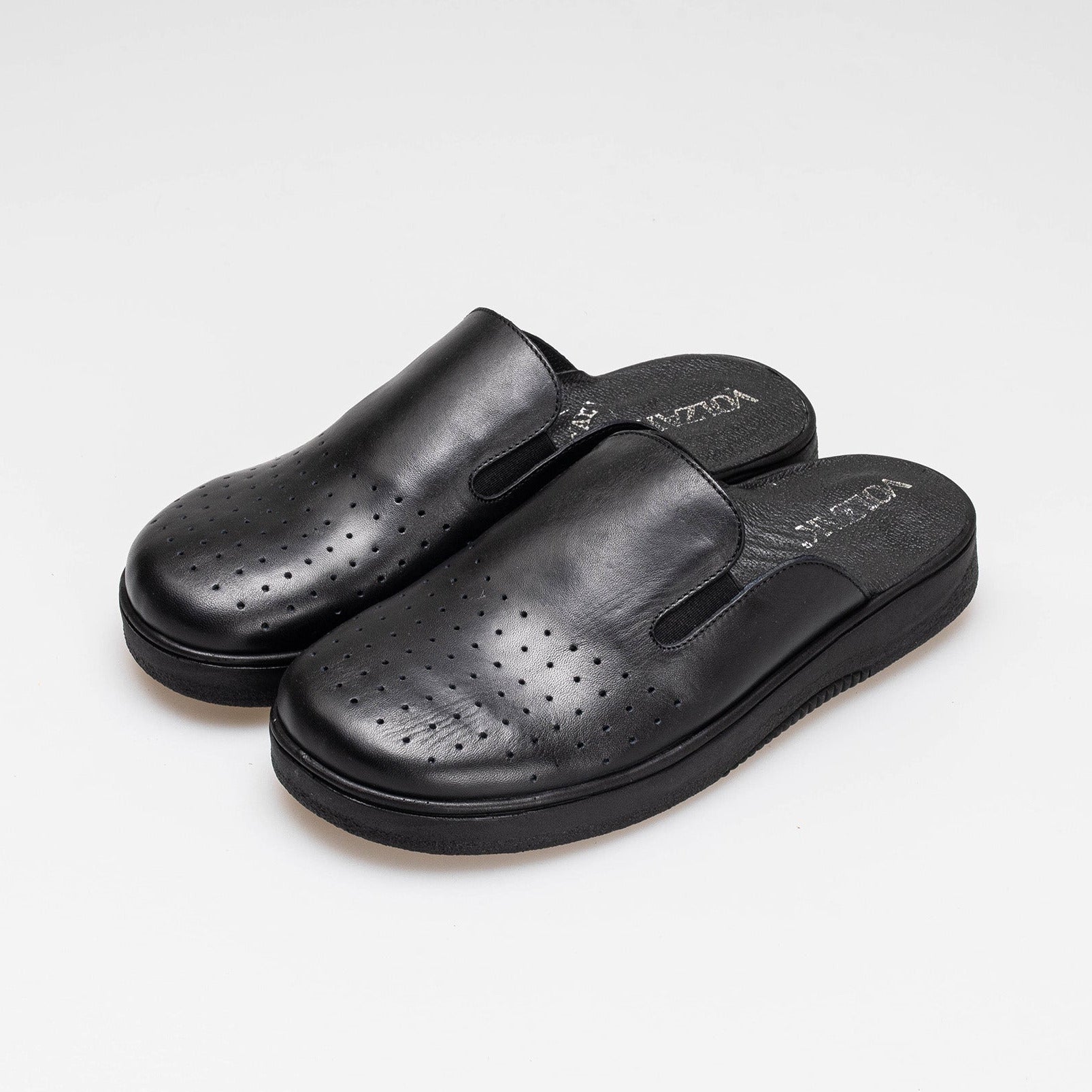 Volzak 5400 Sabot en cuir Noir