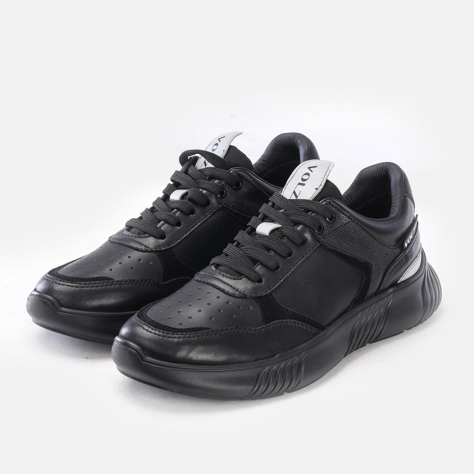 Volzak 9693 Basket cuir Noir