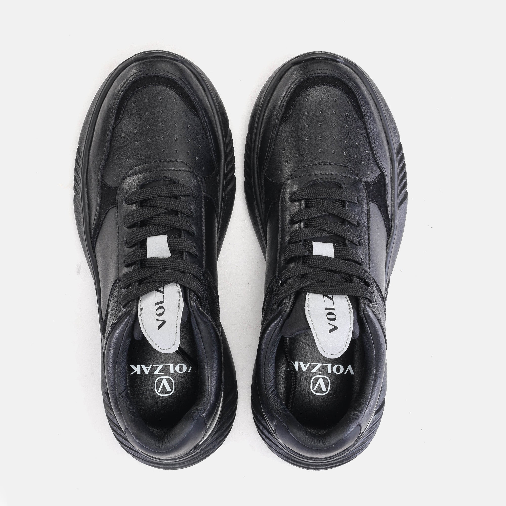 Volzak 9693 Basket cuir Noir