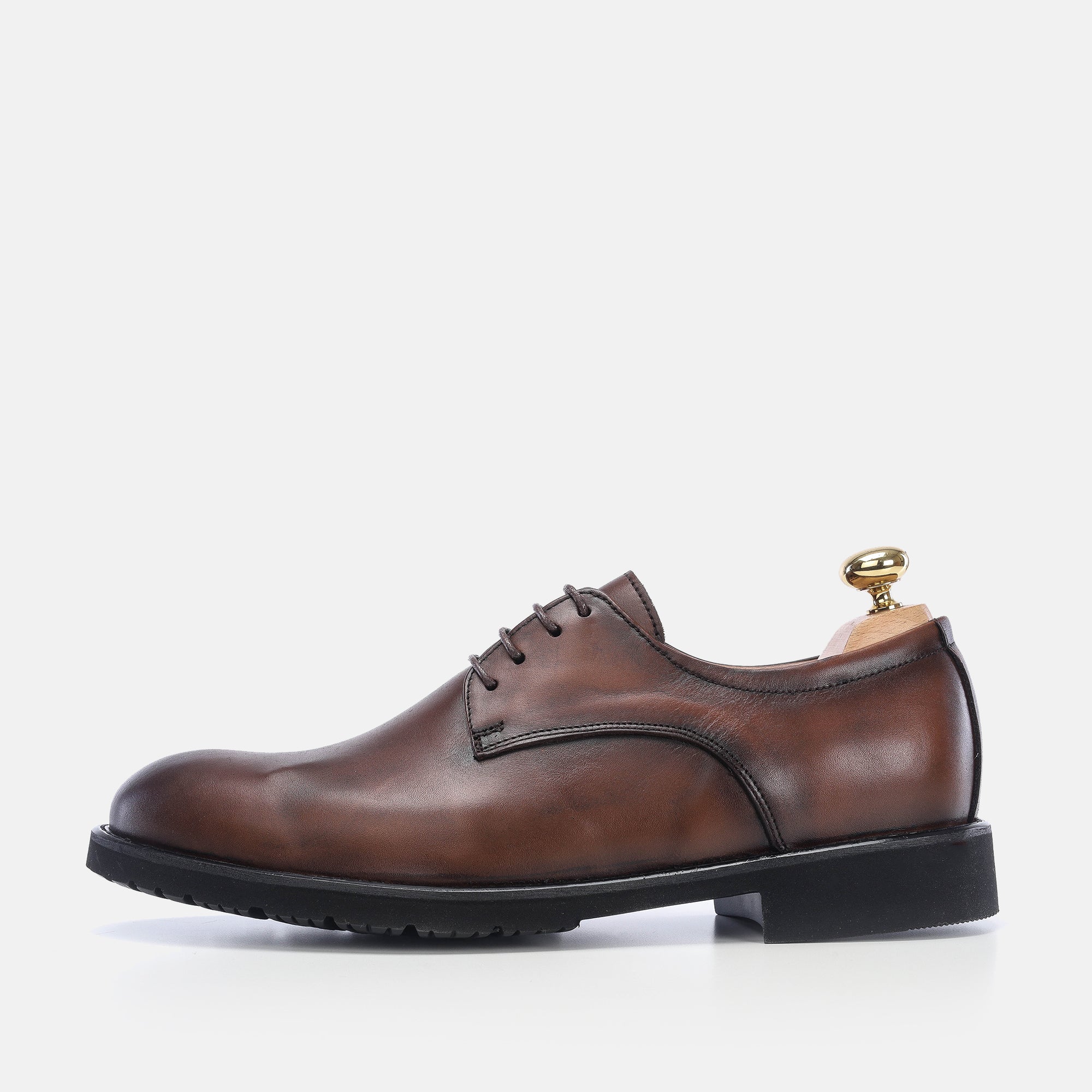 Volzak 5165 chaussure cuir marron vintage