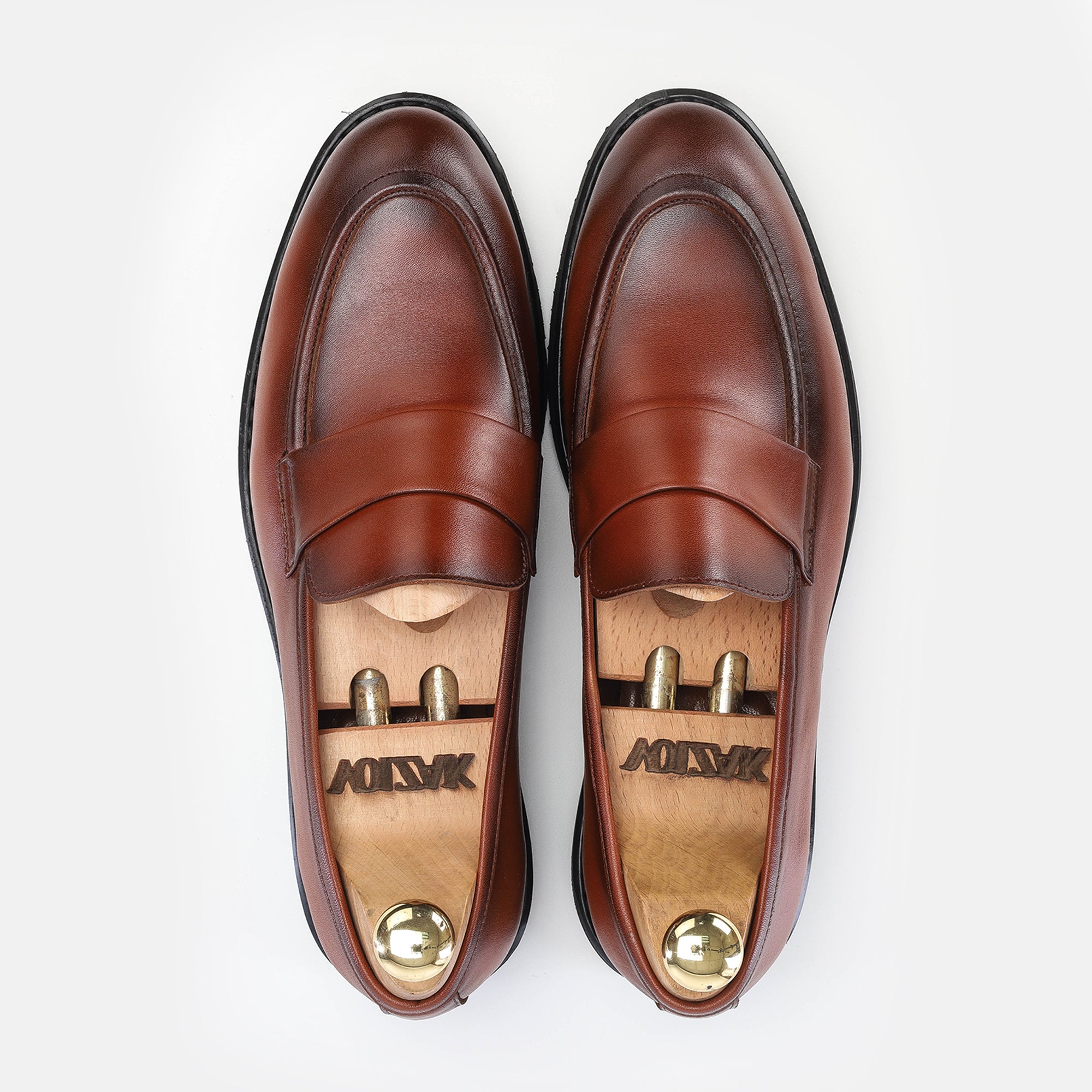 Volzak 5162 chaussure cuir camel