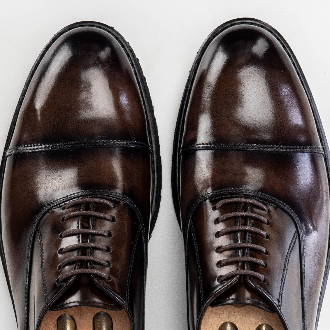 Volzak 5167 chaussure en cuir Démasquable marron