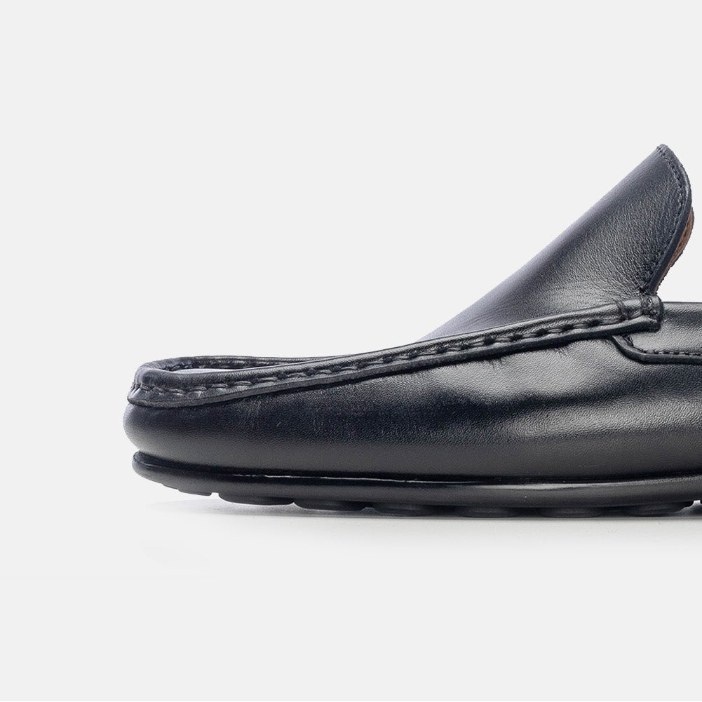 Volzak 5171 Black Leather Mule
