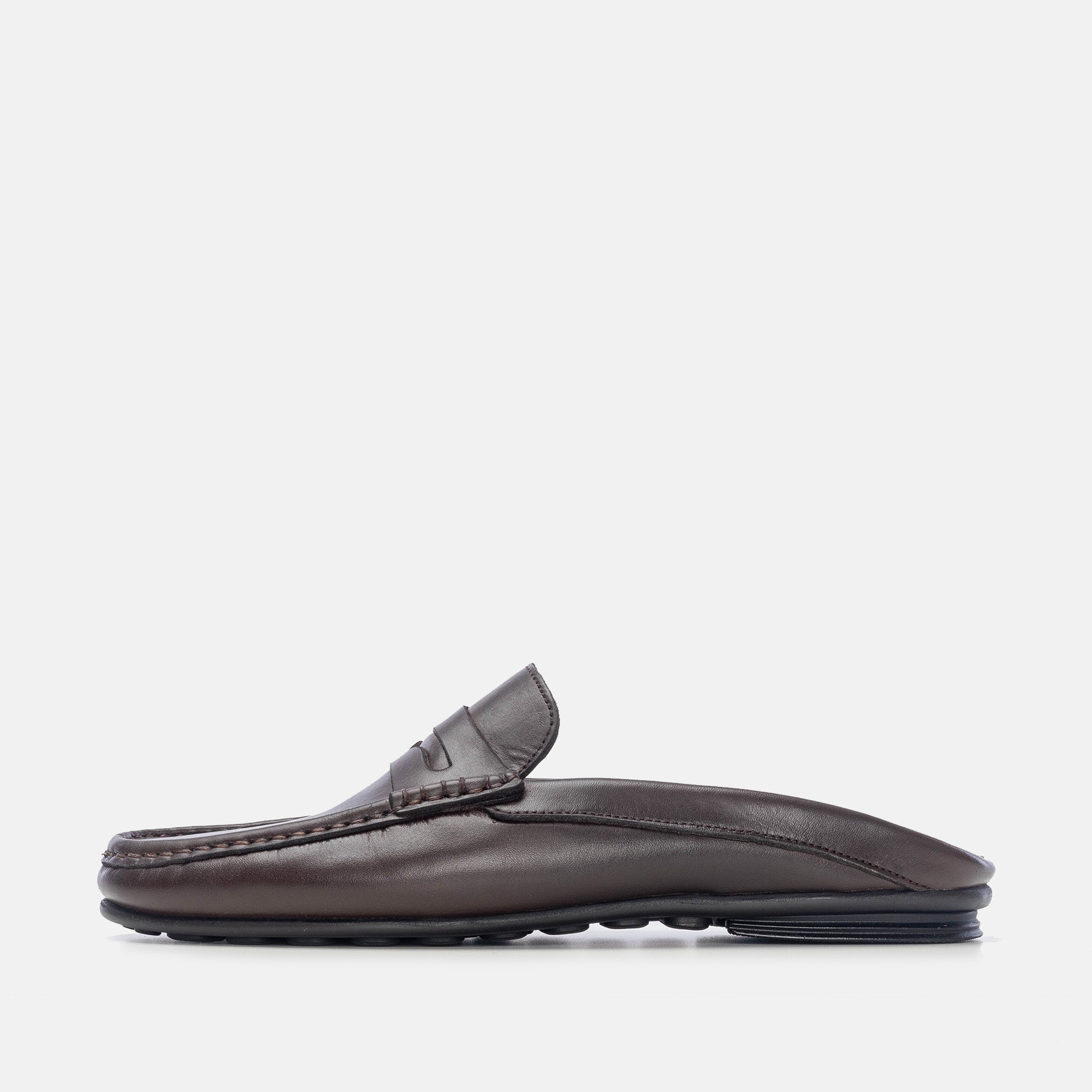 Volzak 5175 Mule en cuir marron