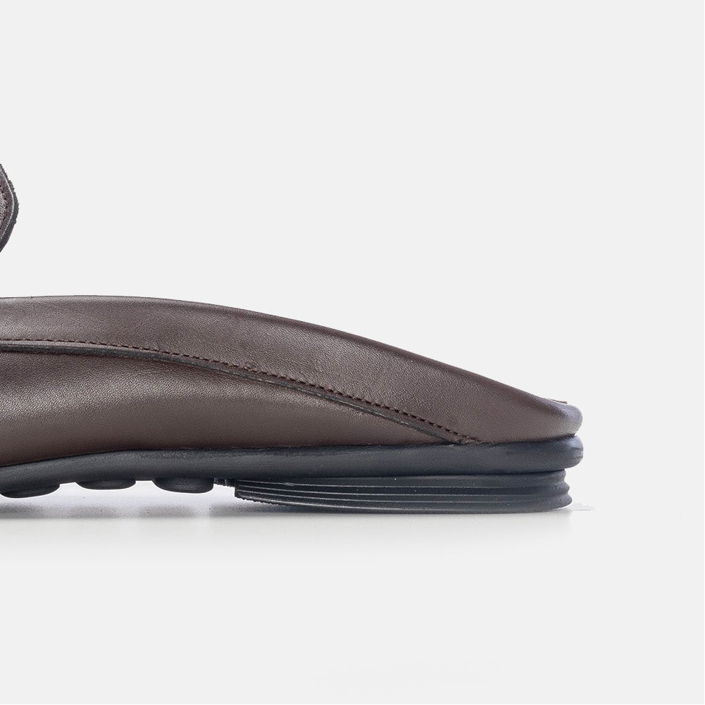 Volzak 5176 Brown Leather Mule