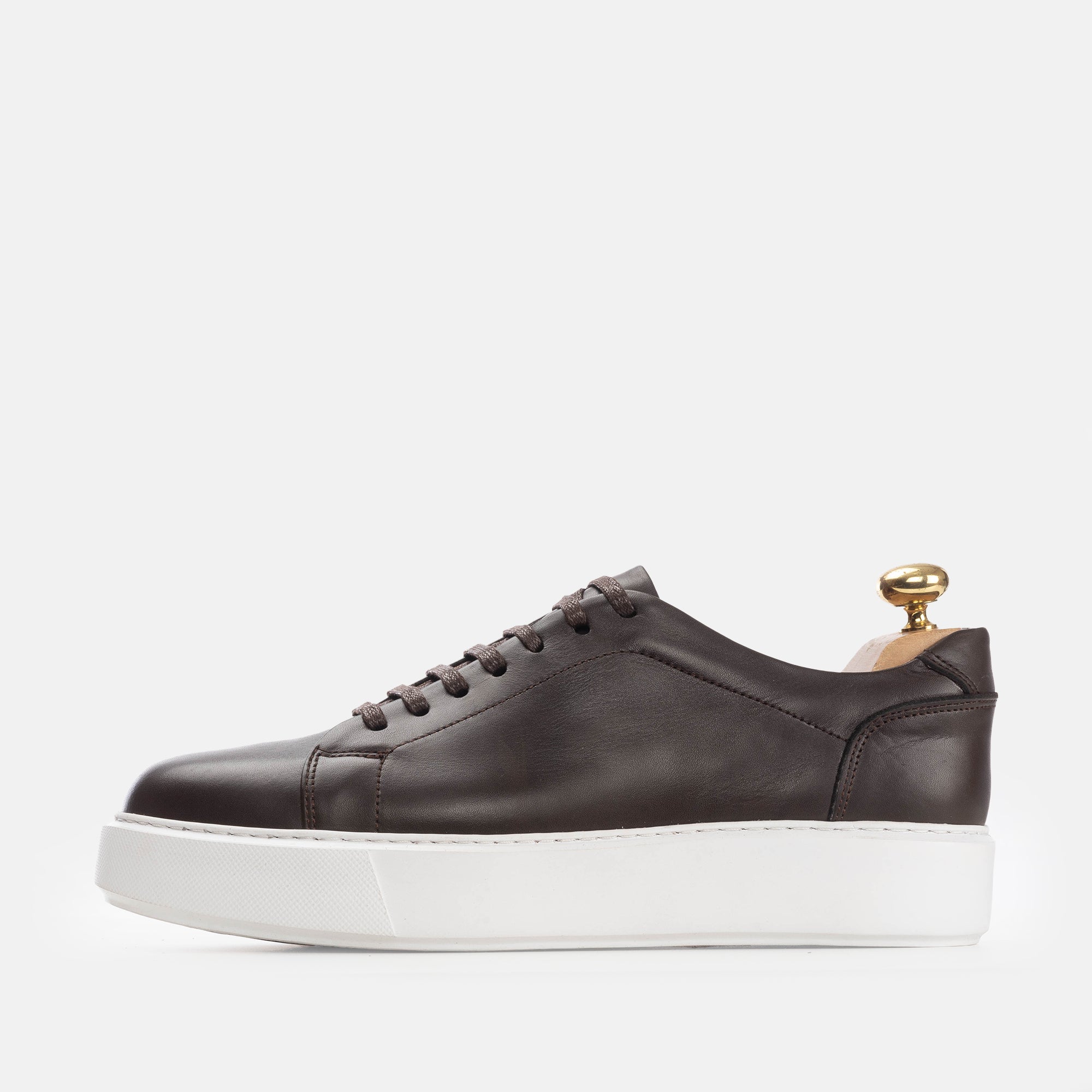 Volzak 5177 basket en cuir marron