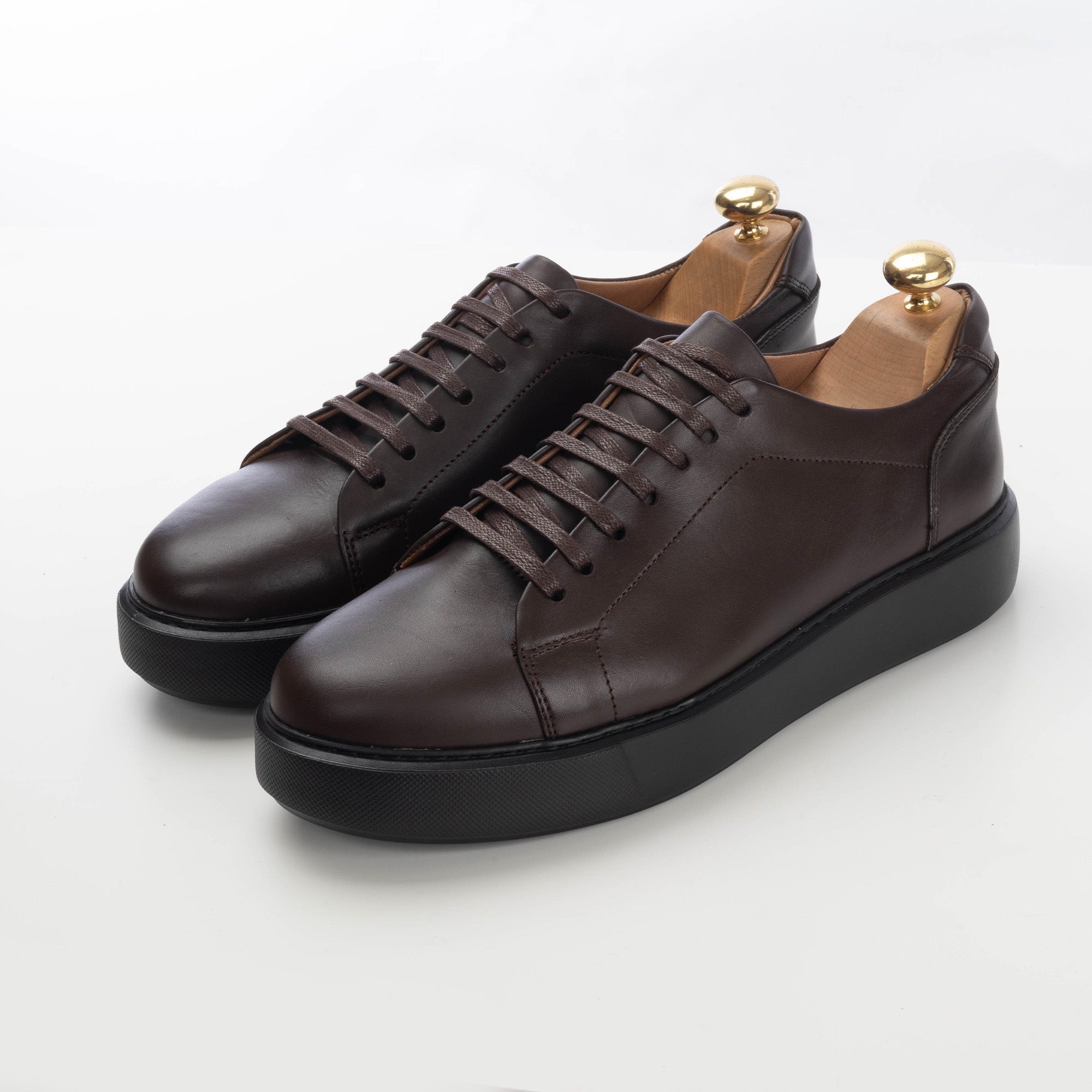 Volzak 5177 S brown leather sneaker