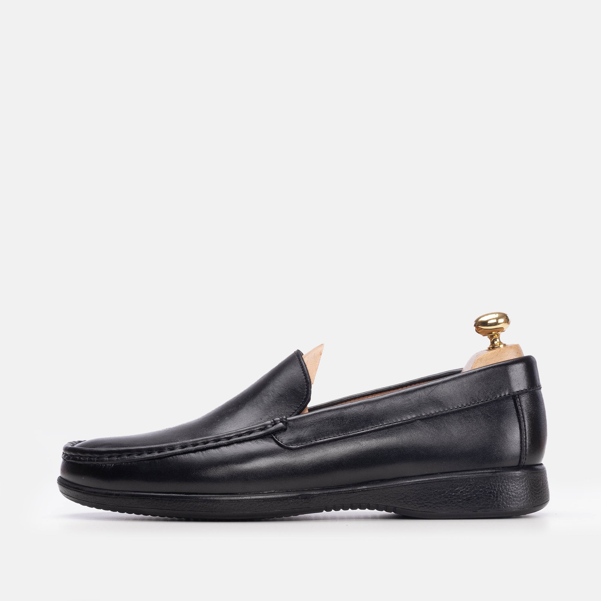 Volzak 5200 Black Leather Moccasin