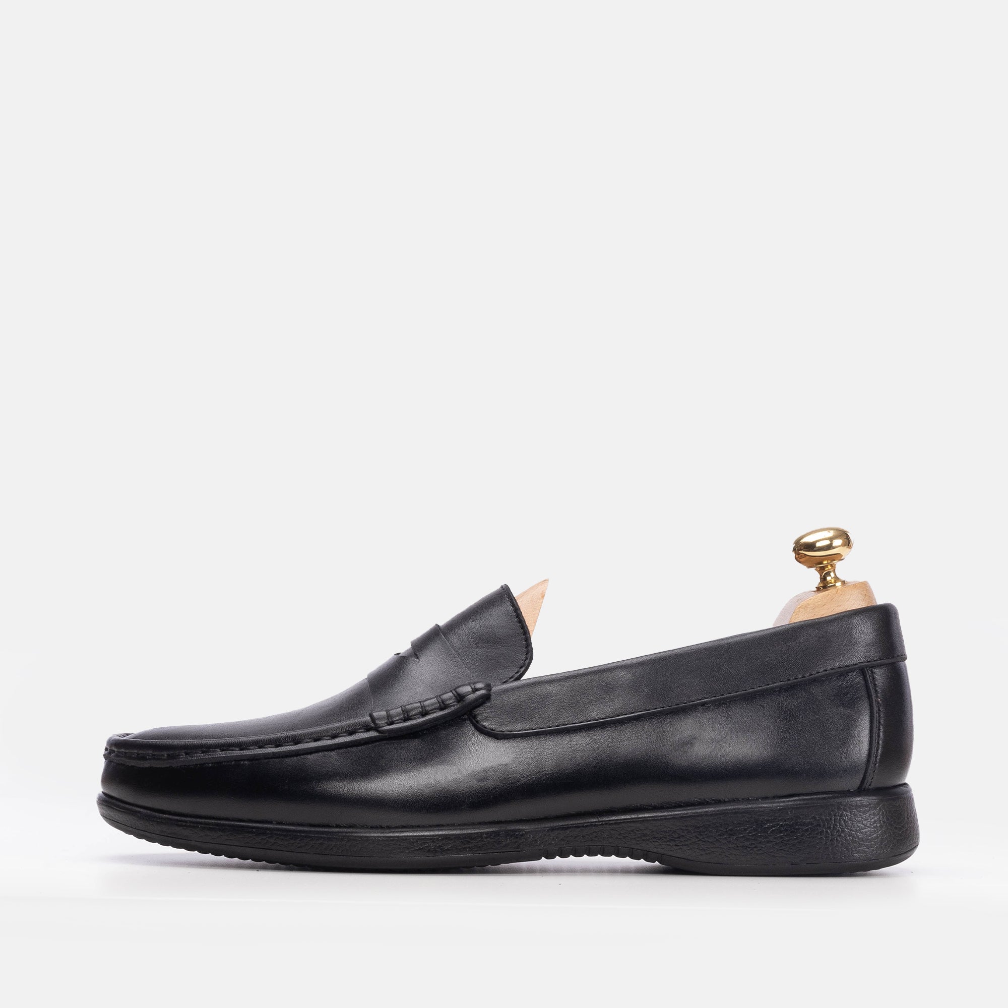 Volzak 5205 Black Leather Moccasin