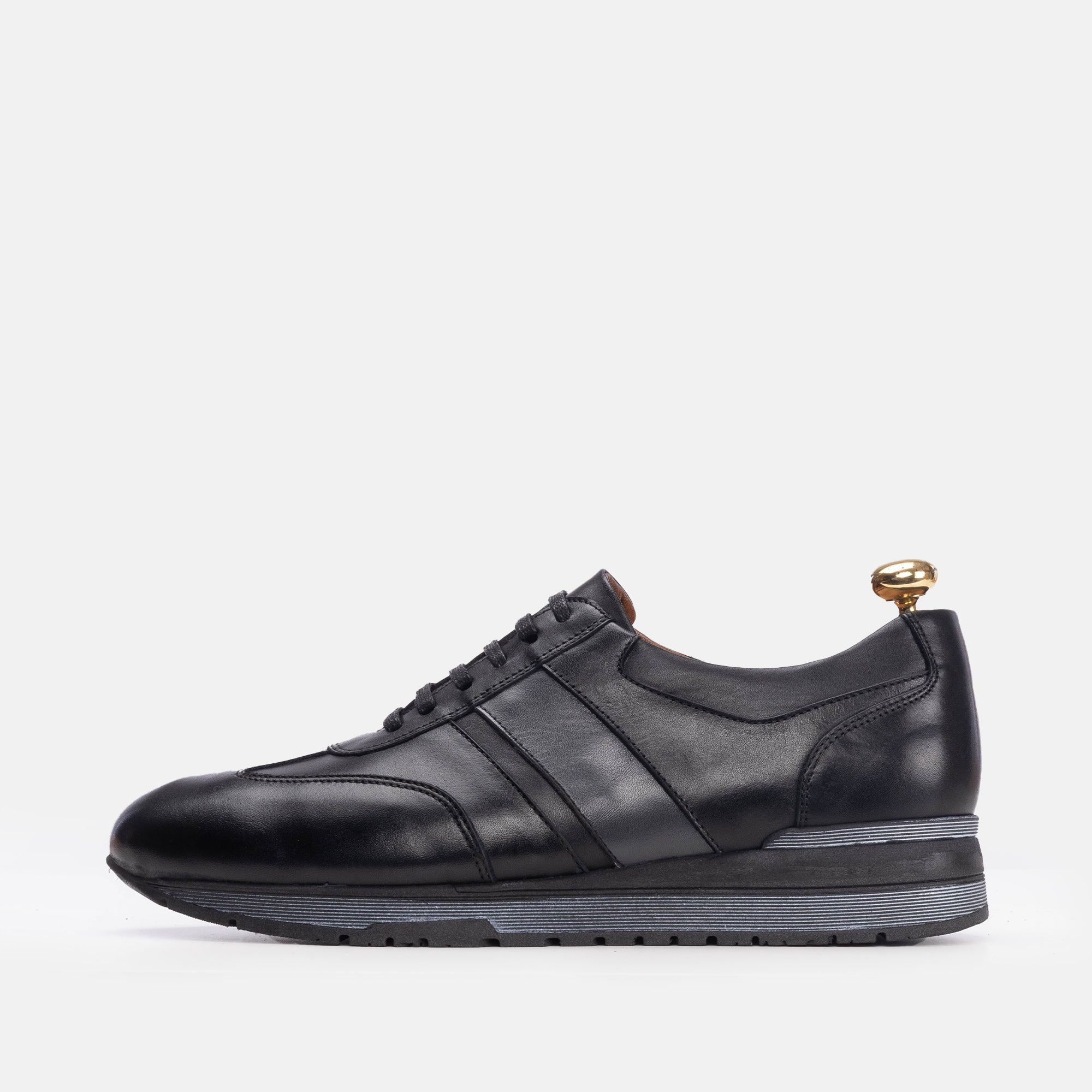 Volzak 5203 basket en cuir noir