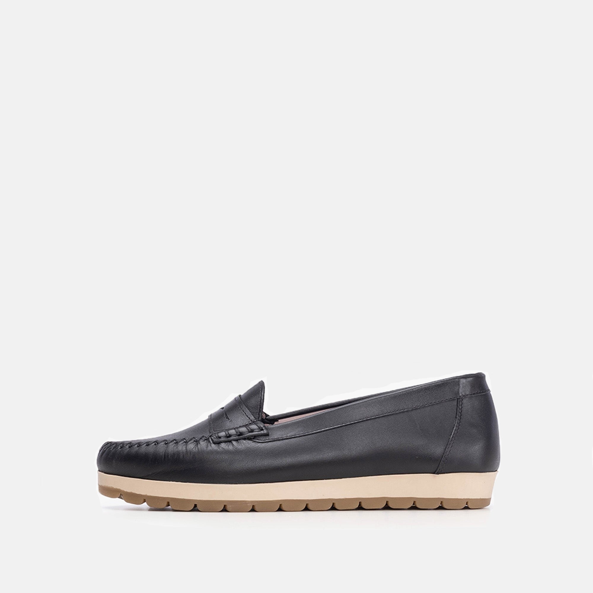 Volzak 890 Mocassin en cuir Noir