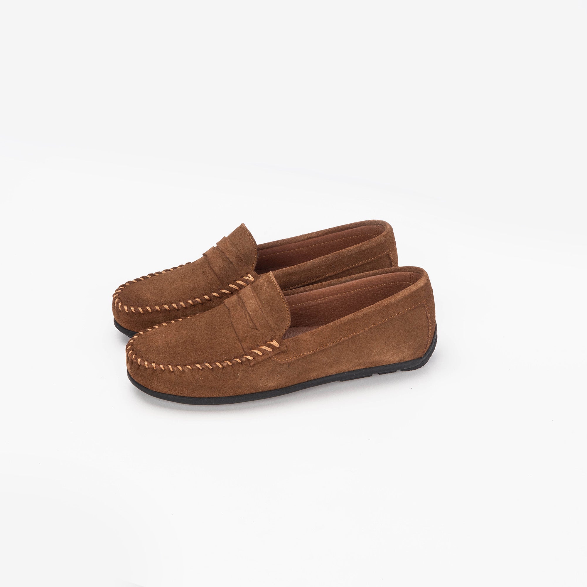 Volzak 01 Mocassin enfant en daim Marron