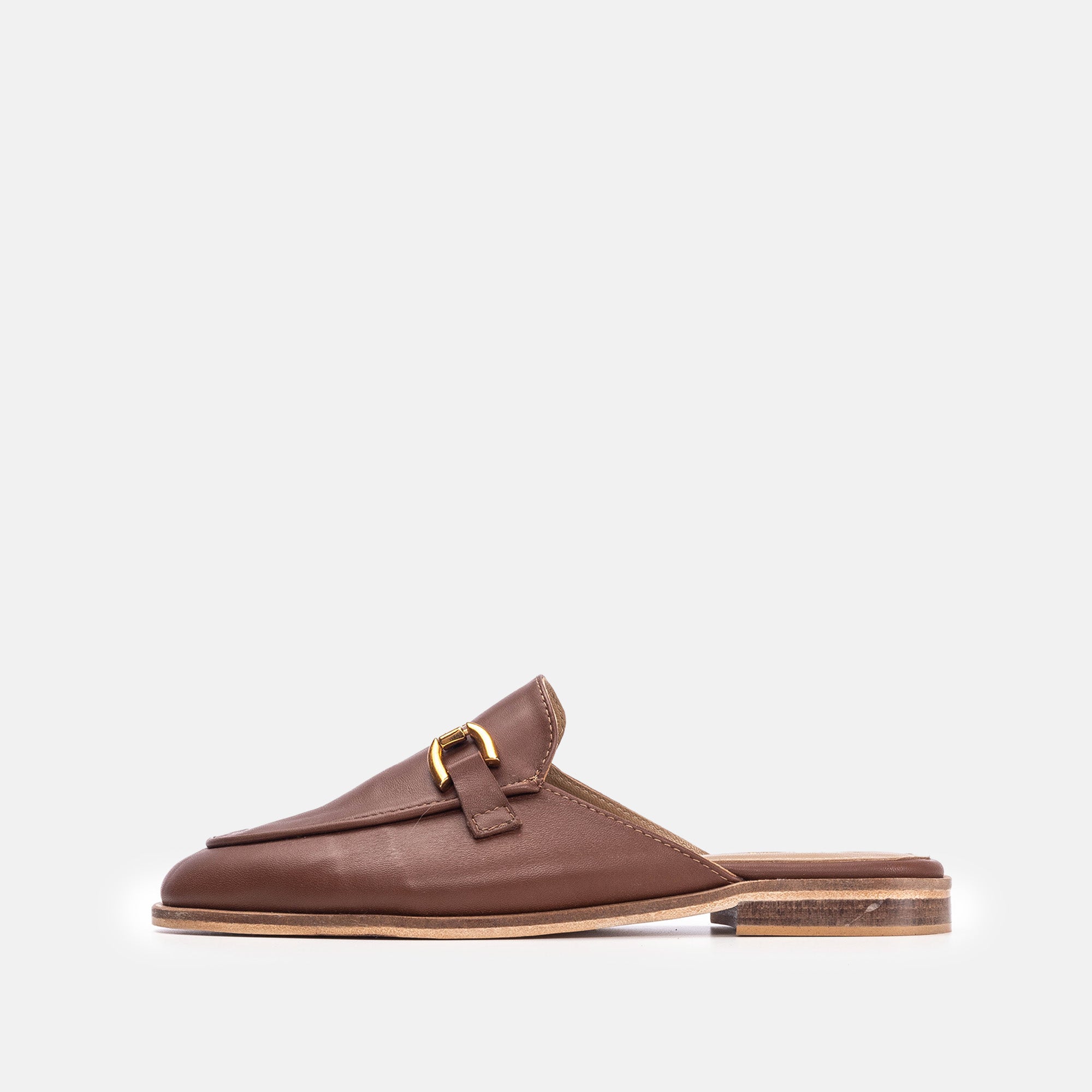 Volzak 3041 Mule en cuir Camel