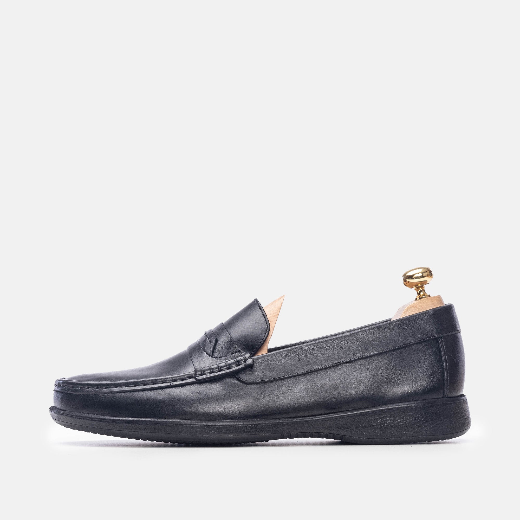 Volzak 5213 Mocassin en cuir noir
