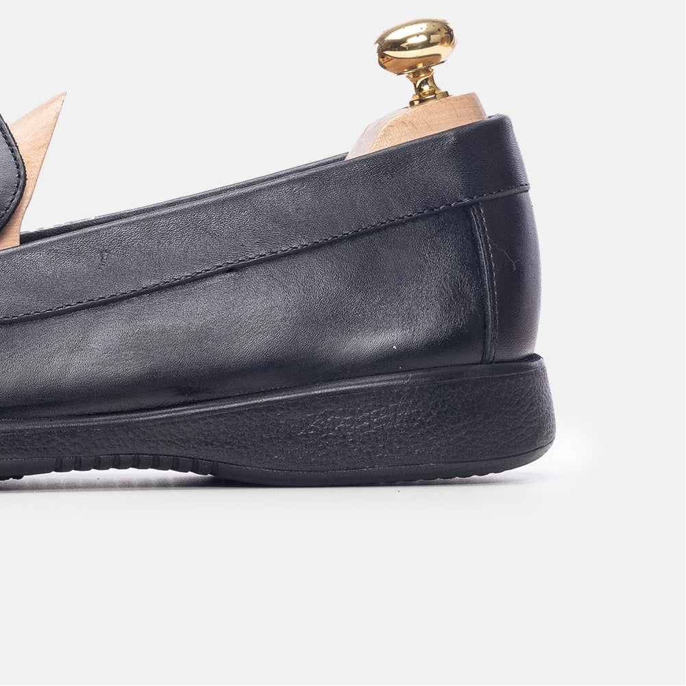 Volzak 5213 Mocassin en cuir noir