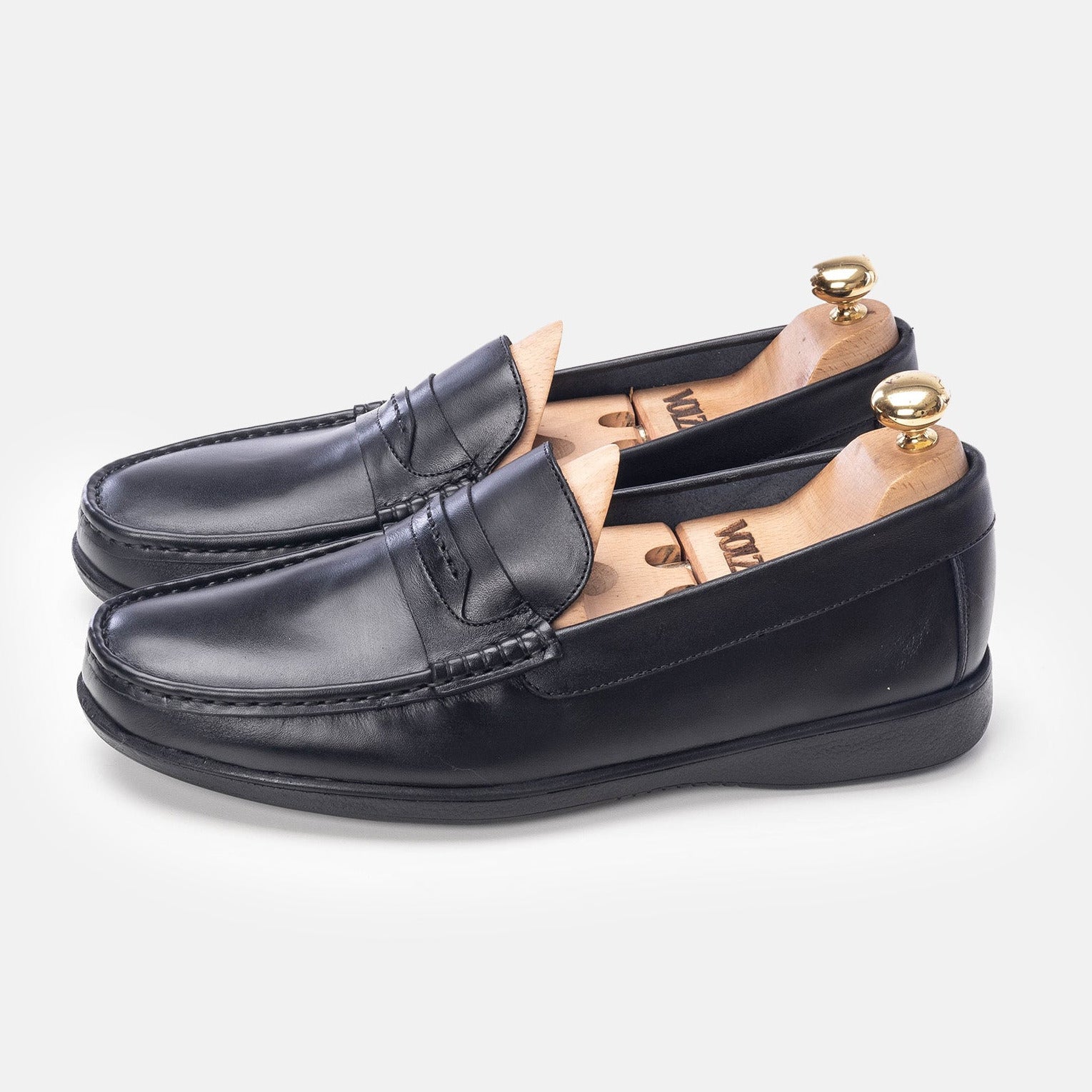 Volzak 5213 Mocassin en cuir noir