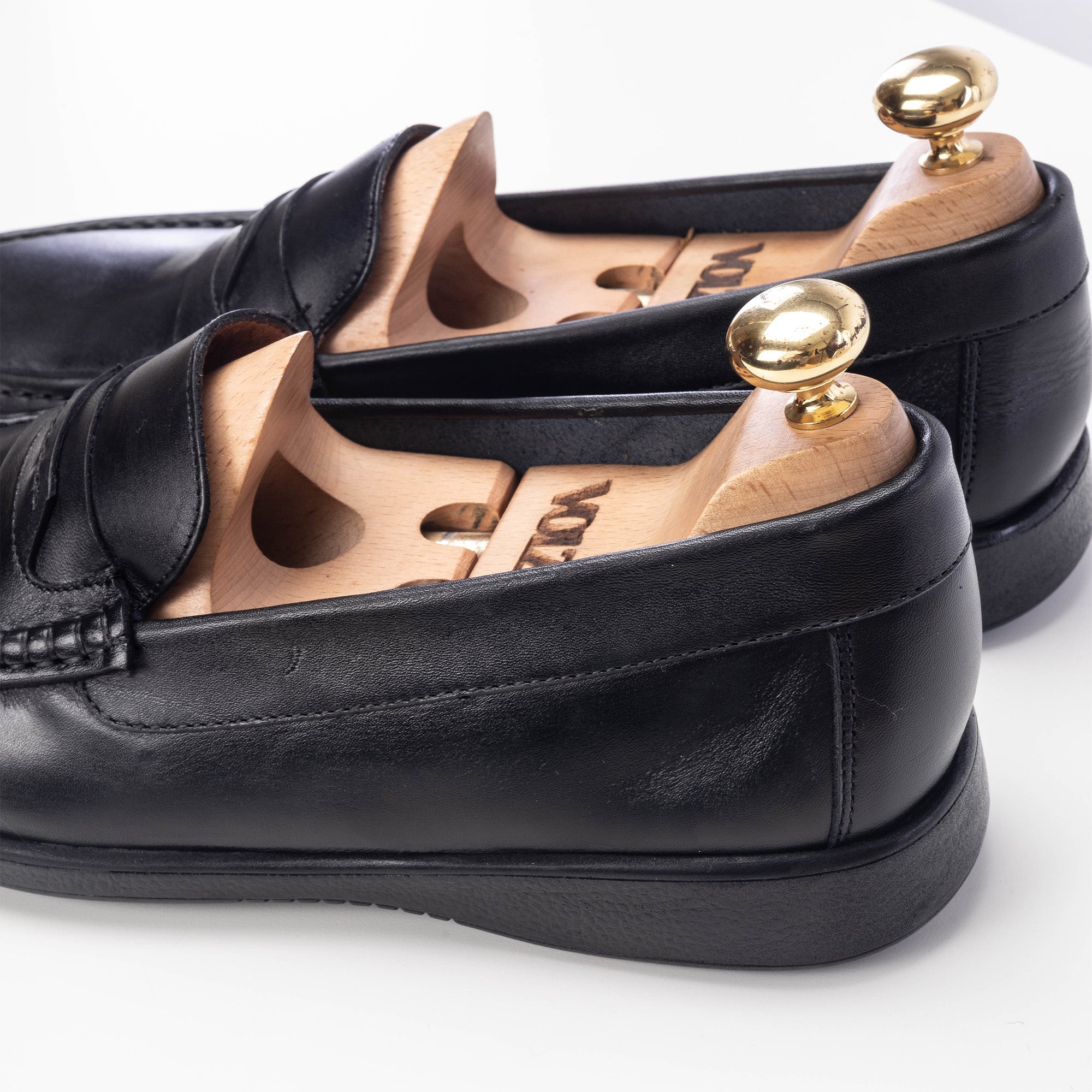 Volzak 5213 Mocassin en cuir noir