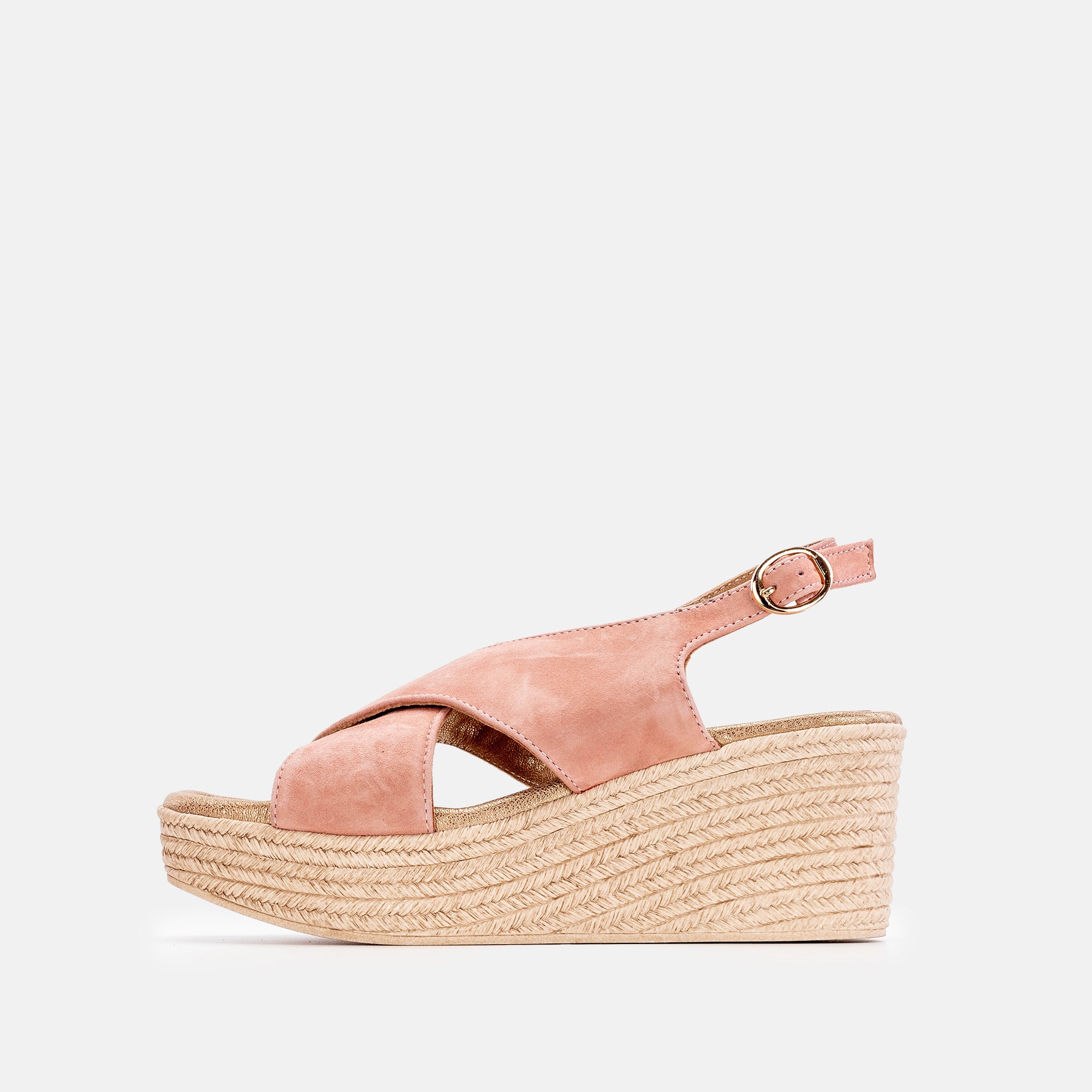 Volzak 968 Sandale en daim Rose