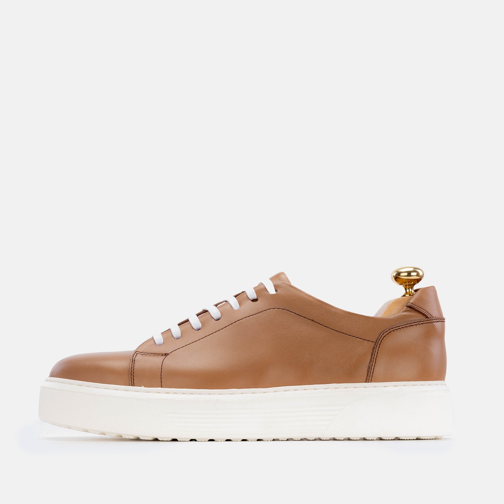 Volzak 5214 basket en cuir beige