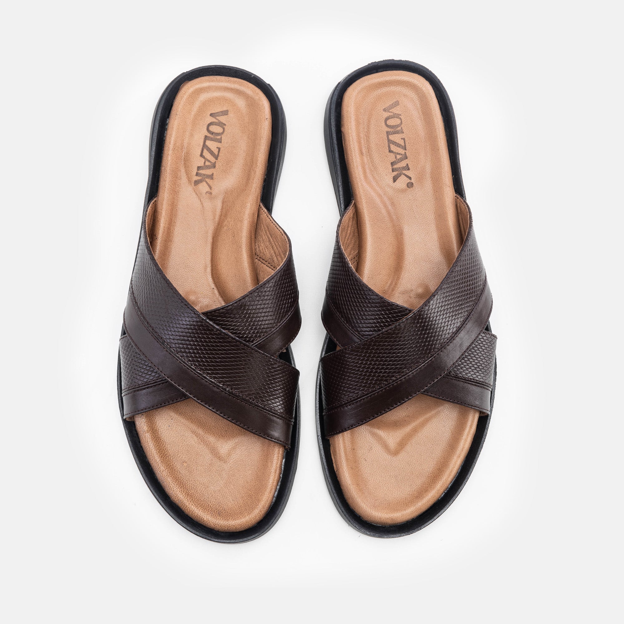 Volzak 5132 S Sandale en cuir Marron