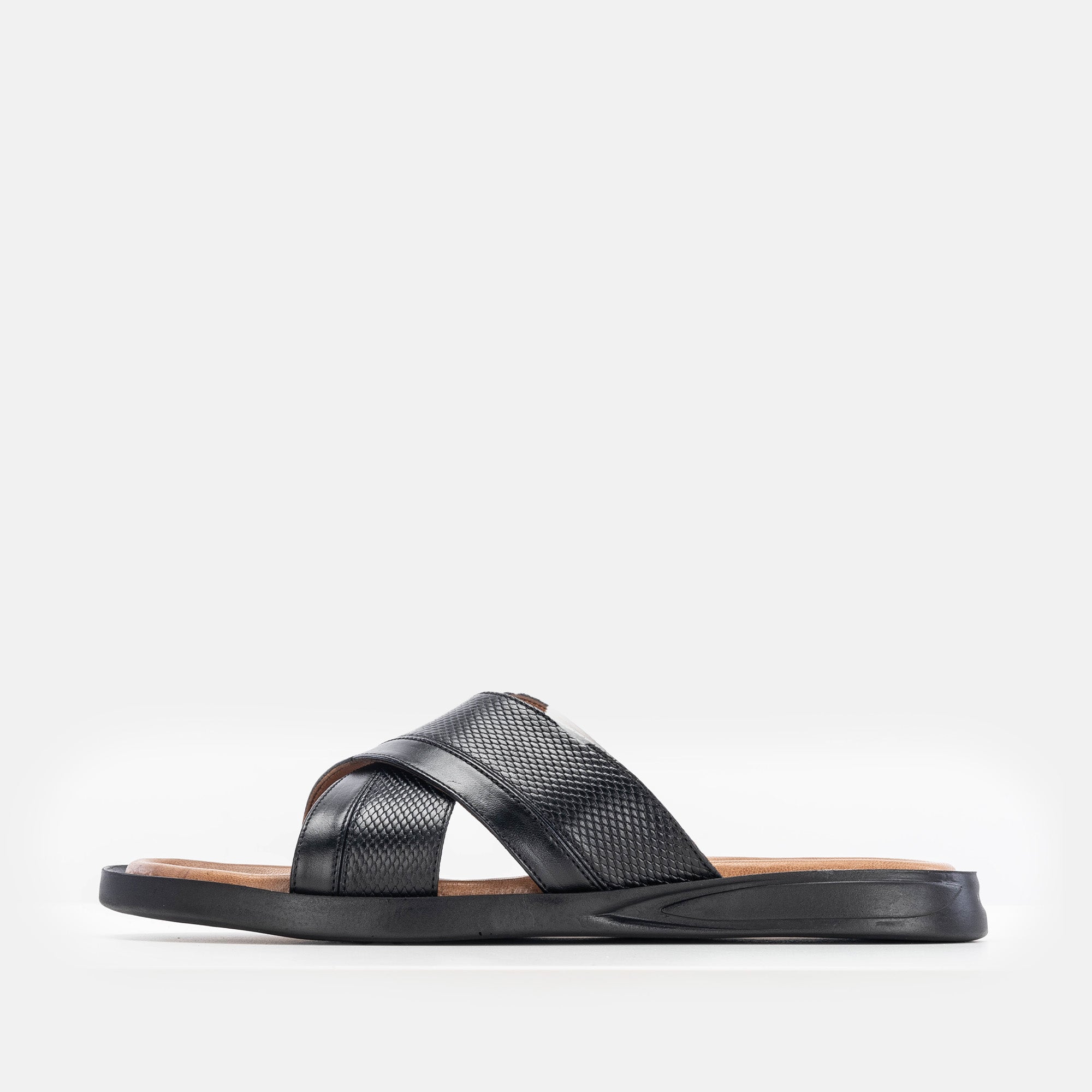 Volzak 5132 S Sandale en cuir noir