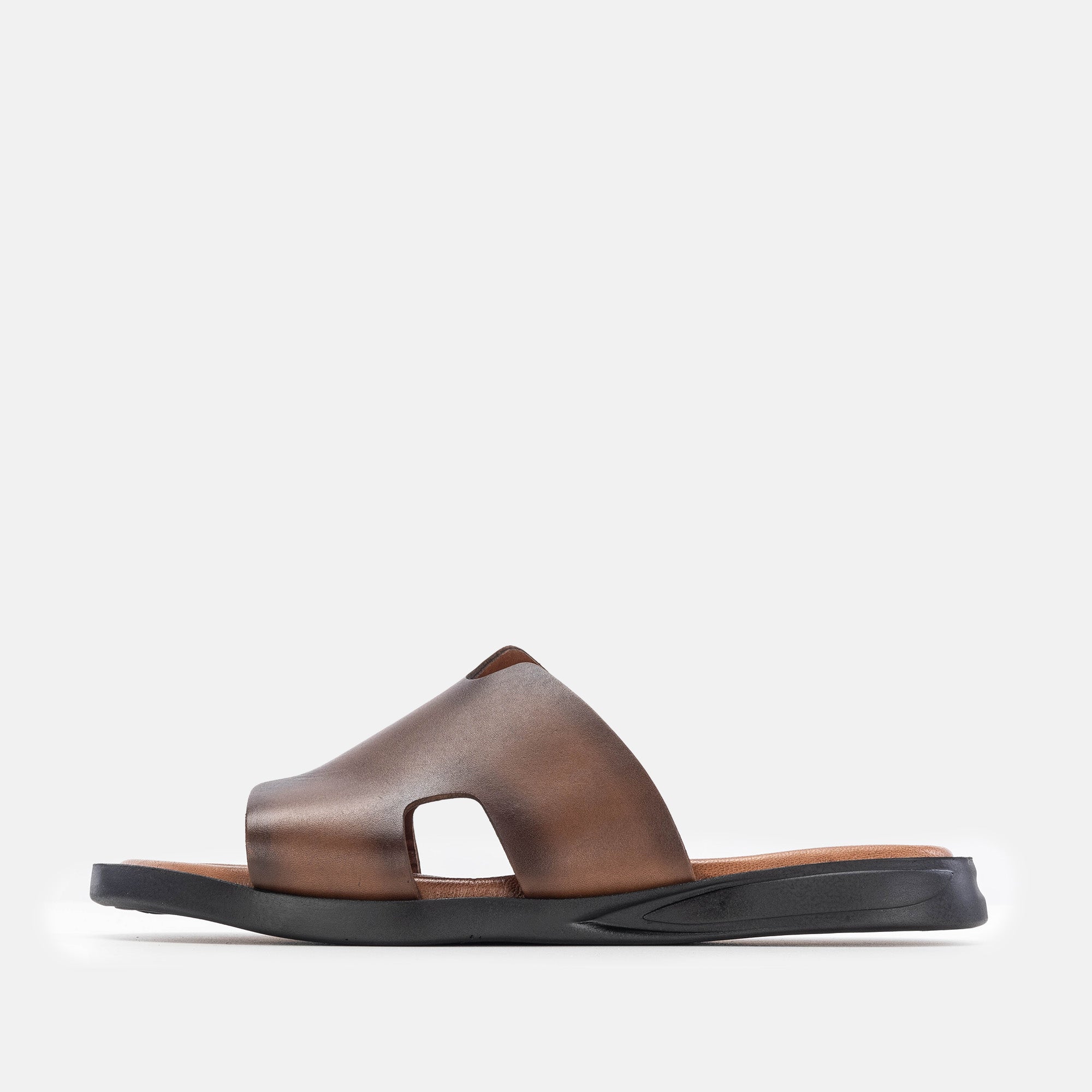 Volzak 5130 Sandale en cuir Marron Vintage